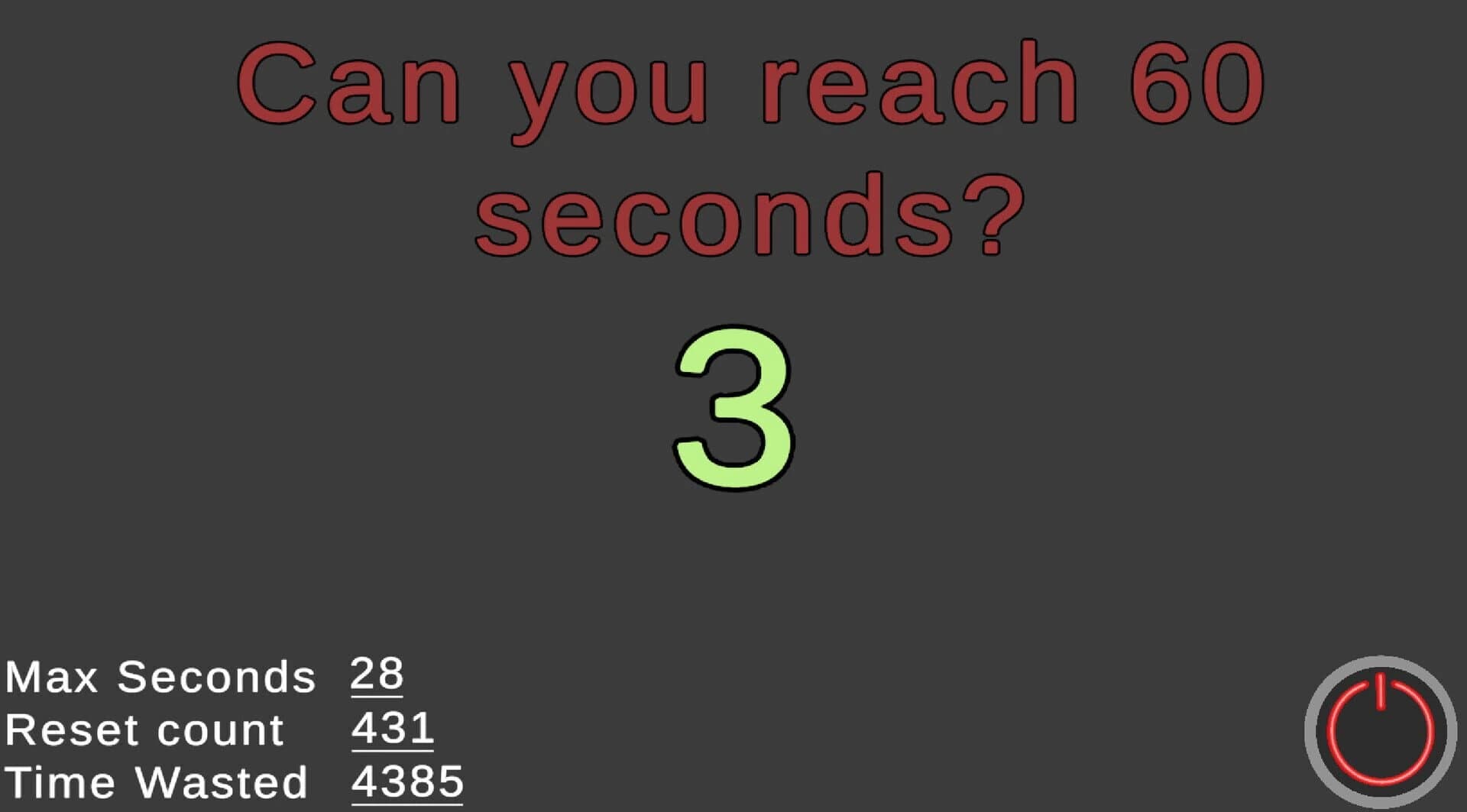 Can You Reach 60 Seconds screenshot 1