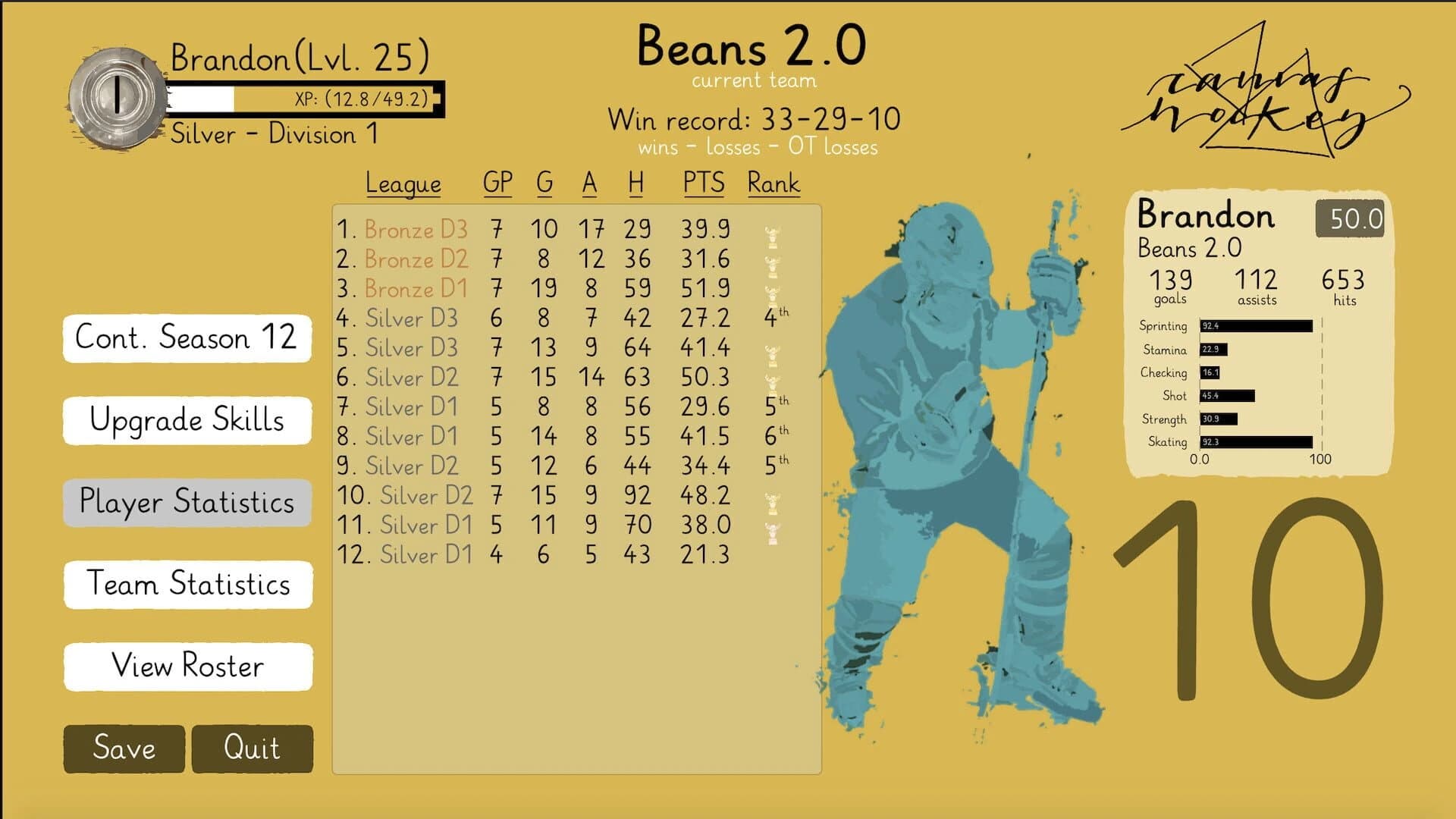 Canvas Hockey screenshot 2