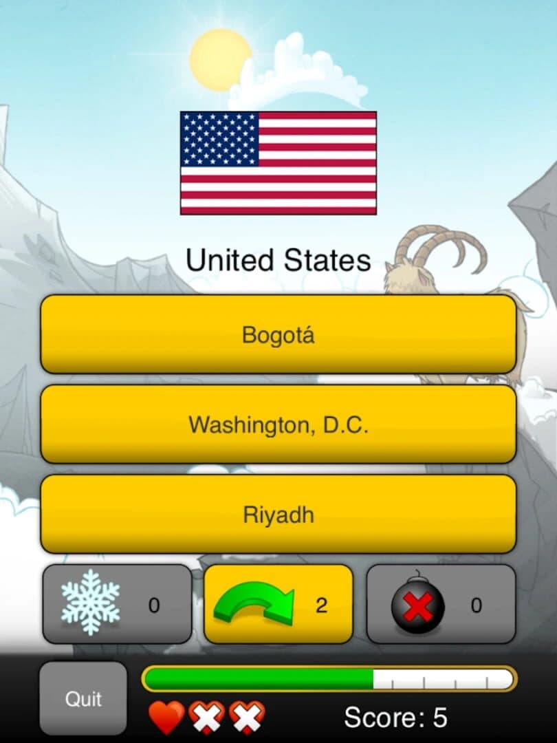 Capitals Quizzer screenshot 3