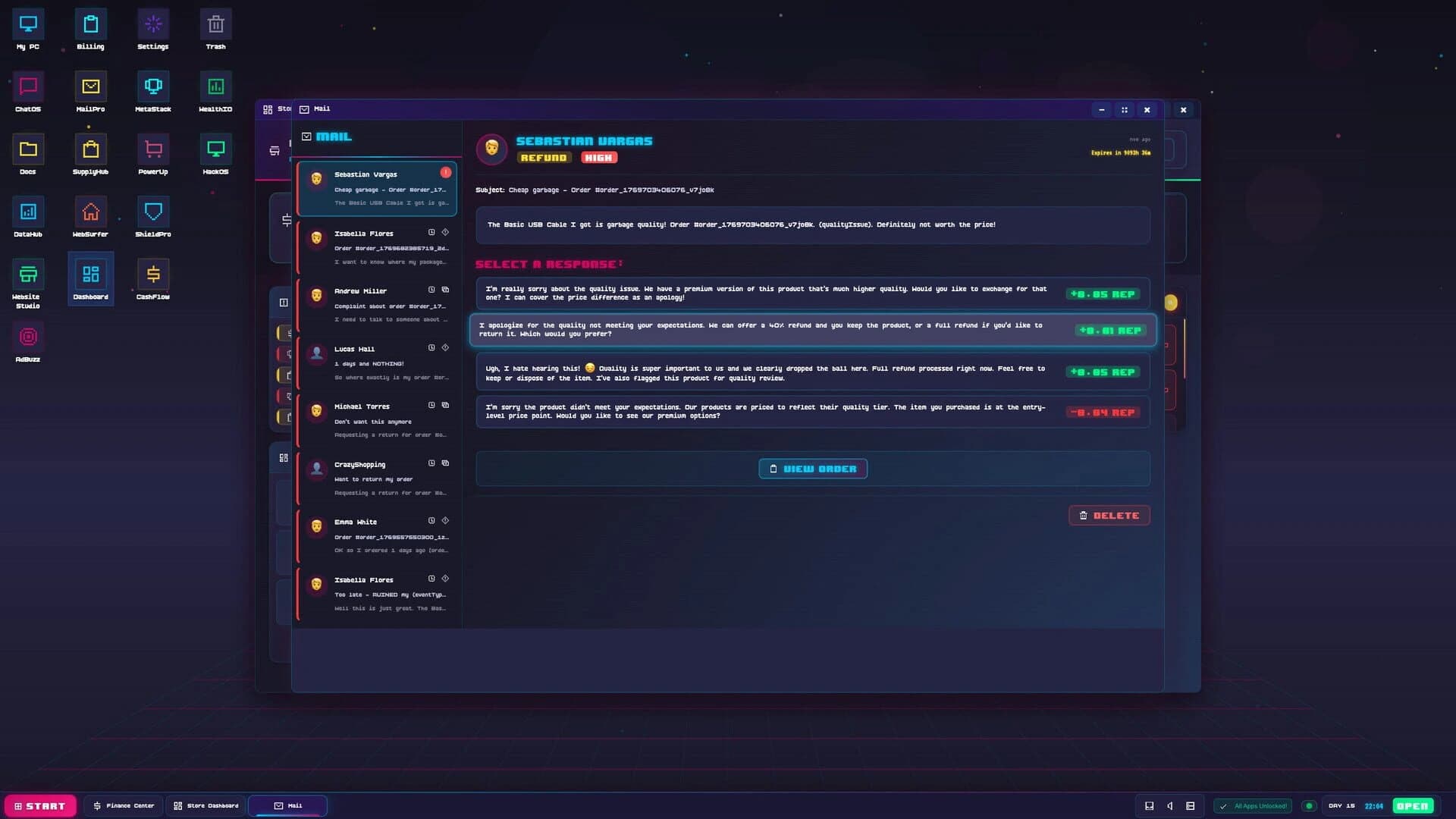 Cart Panic! OS: E-Commerce Tycoon screenshot 2