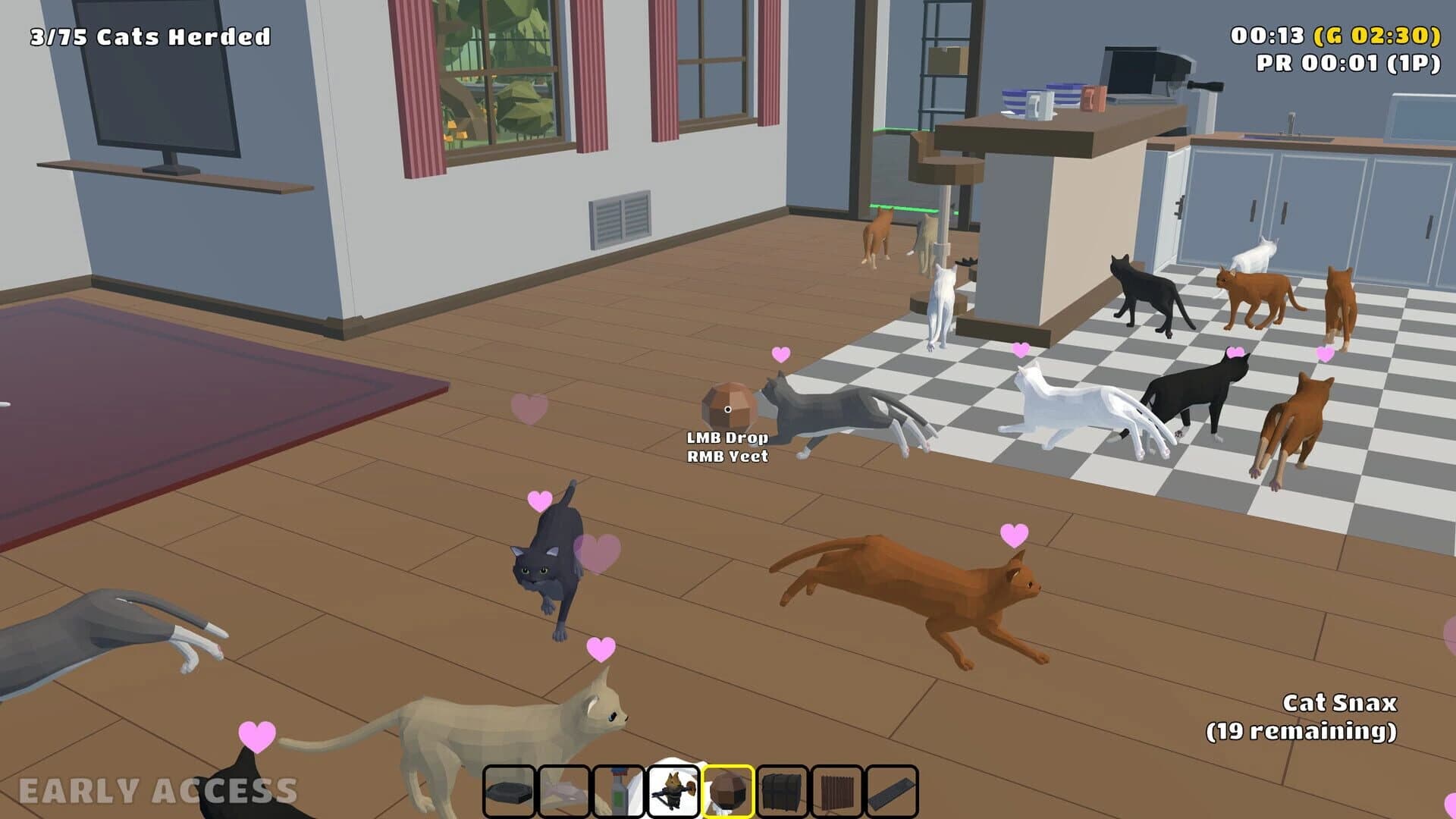 Cat Herders: Couch Coop Cat Corralling! screenshot 1