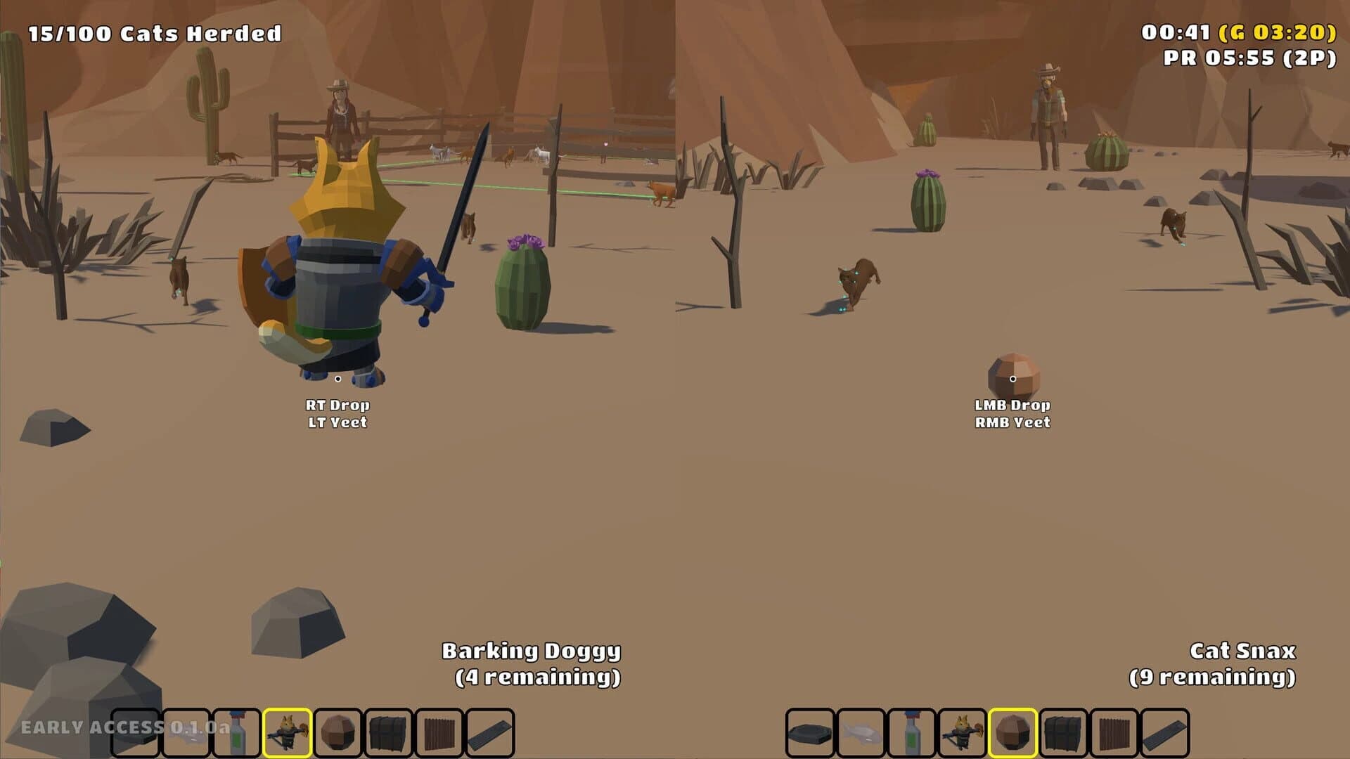 Cat Herders: Couch Coop Cat Corralling! screenshot 2