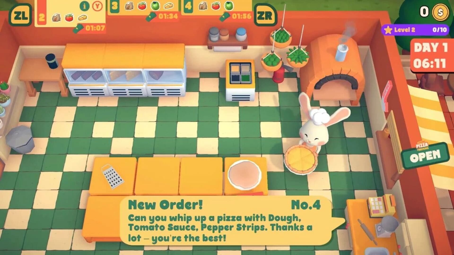 Cat & Rabbit Pizza Farming screenshot 3