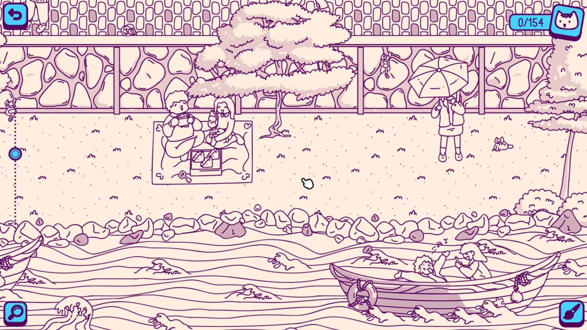 Cats and Seek: Kyoto - Extra Level & Jigsaw screenshot 1