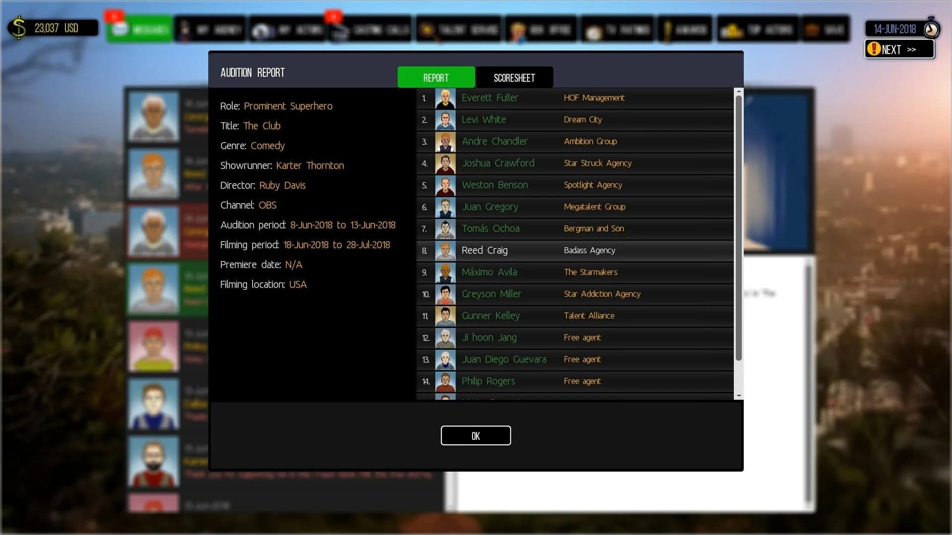Cattle Call: Hollywood Talent Manager screenshot 1