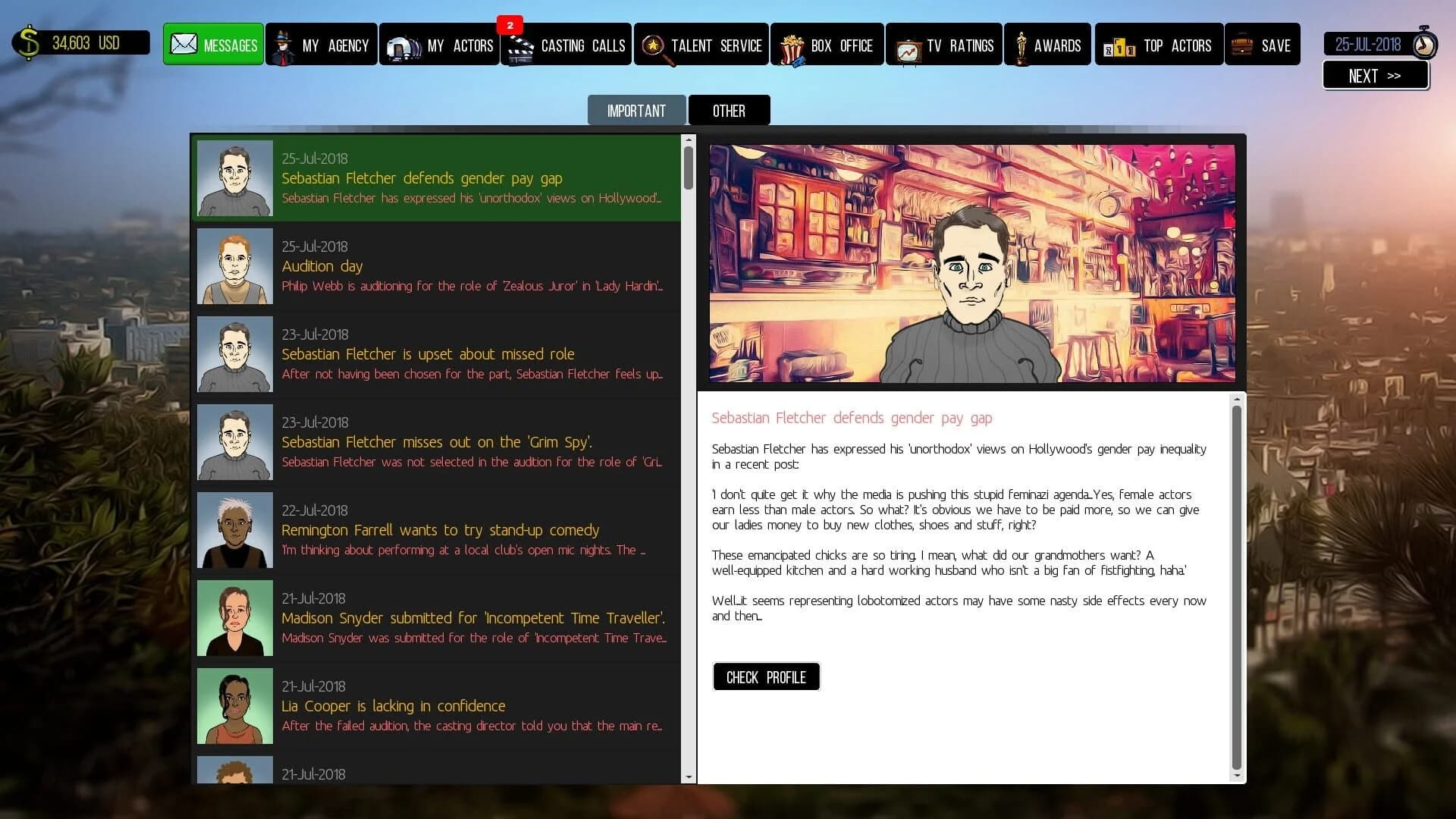 Cattle Call: Hollywood Talent Manager screenshot 3