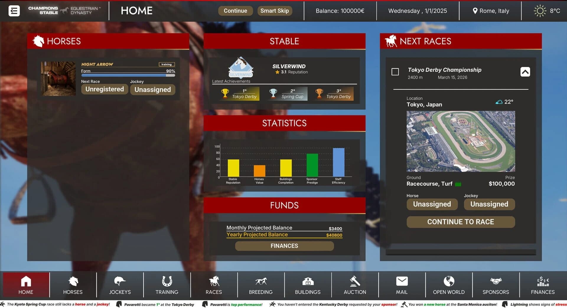 Champions Stable: Equestrian Dynasty screenshot 1
