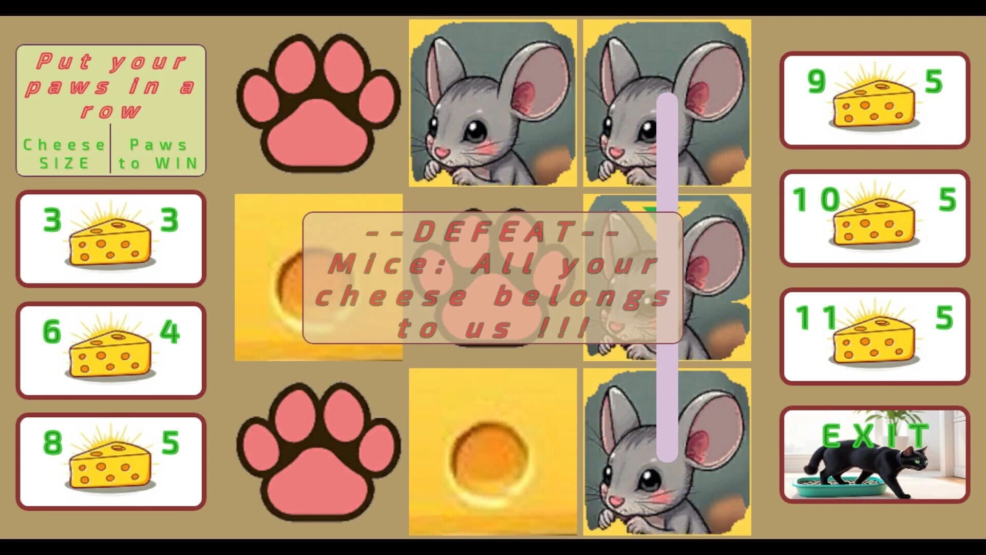 CheeseCatToe screenshot 1