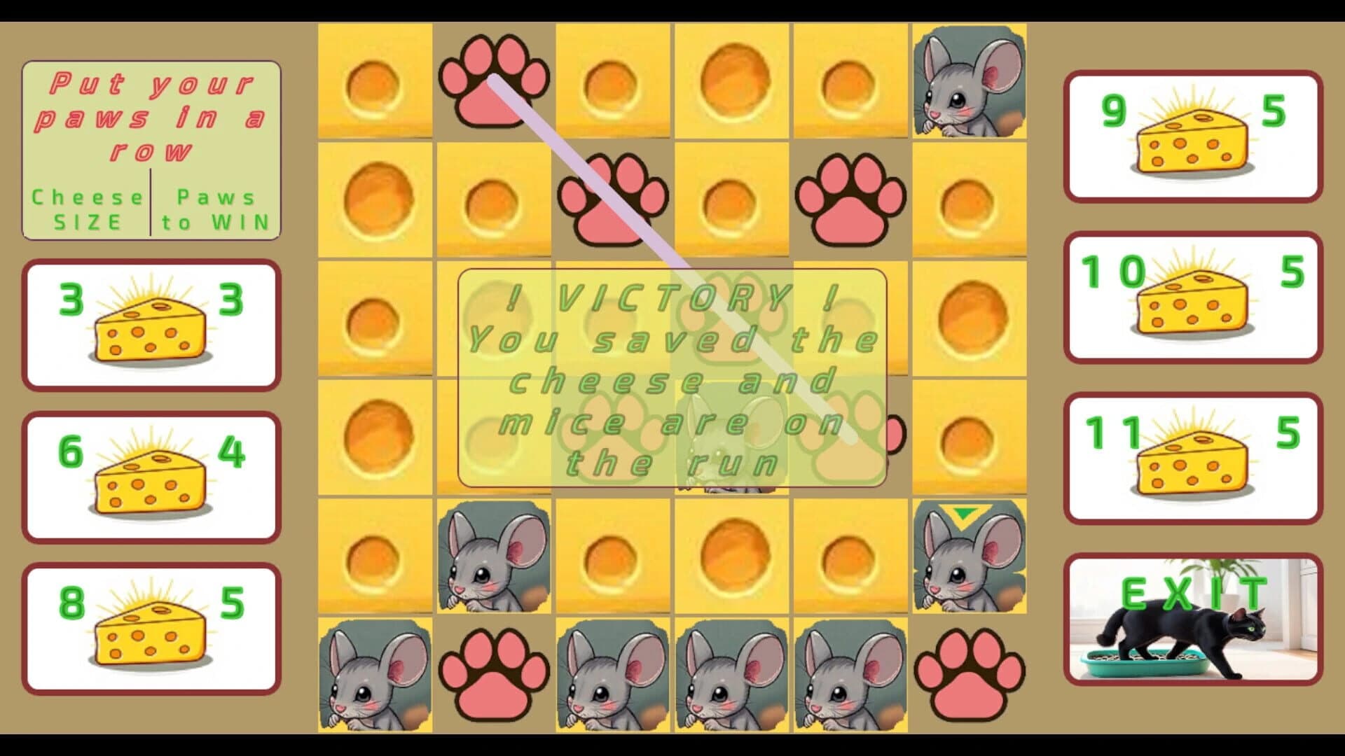CheeseCatToe screenshot 2