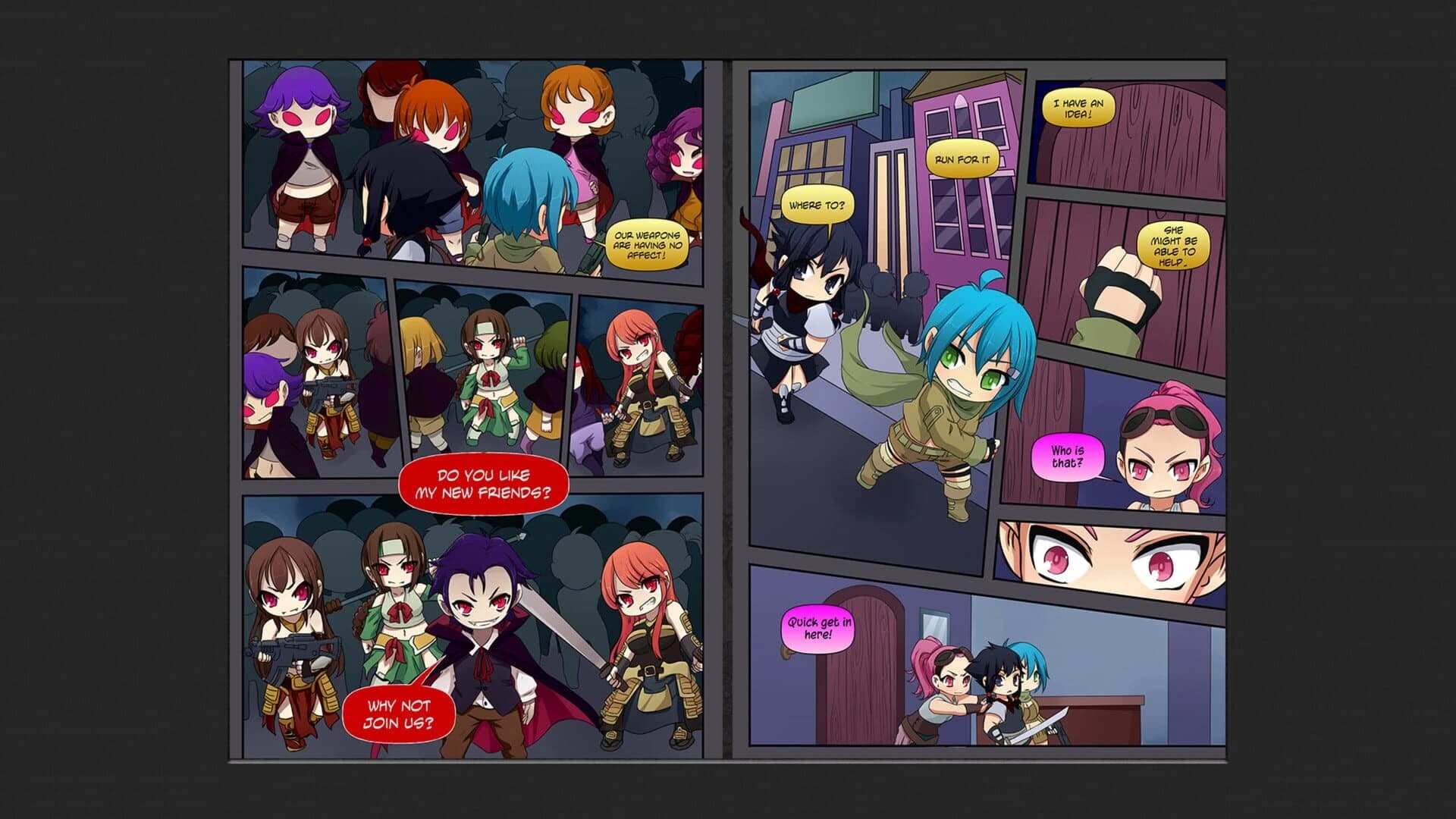 Chibi Wars Kinetic Novel screenshot 3