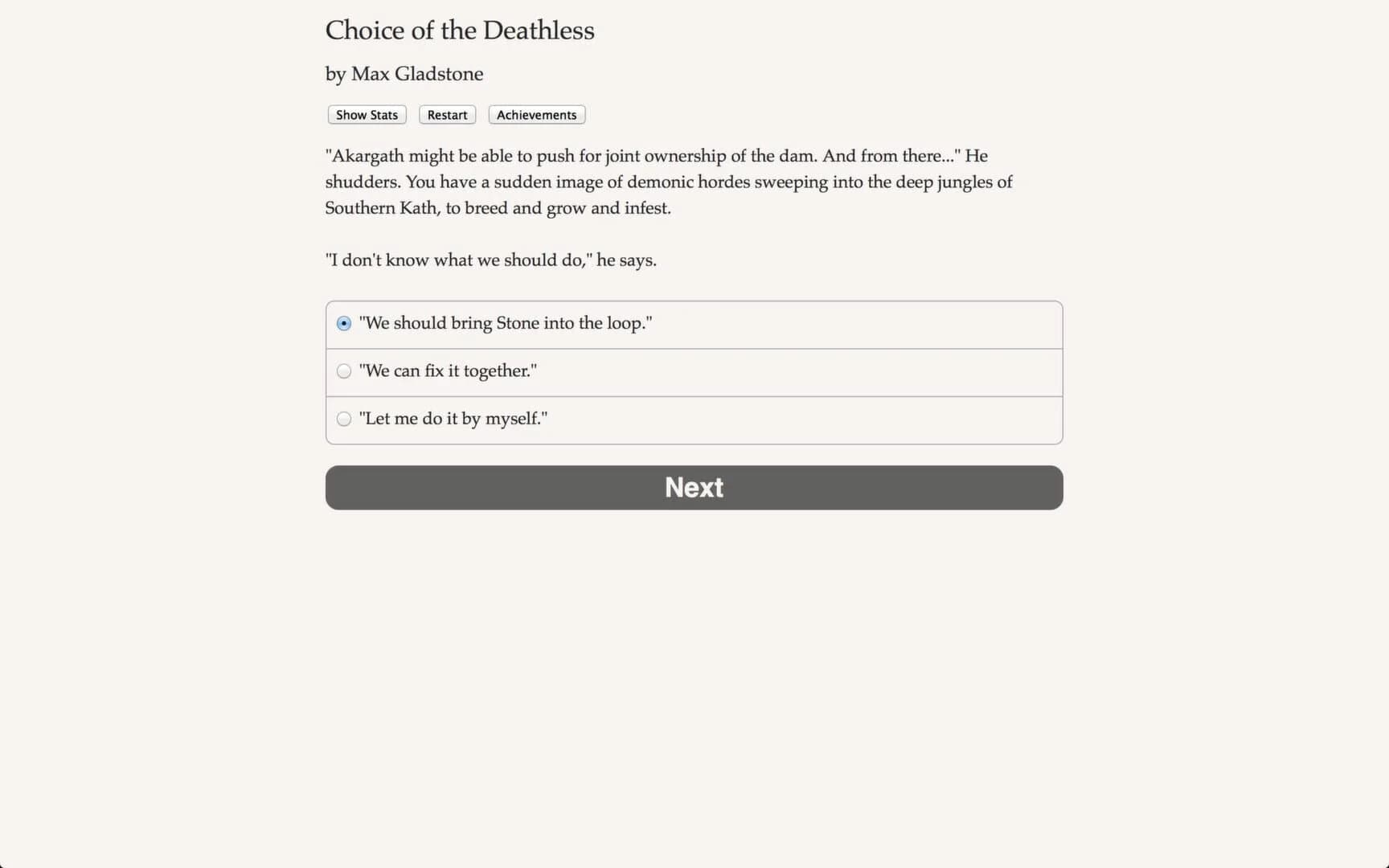 Choice of the Deathless screenshot 2
