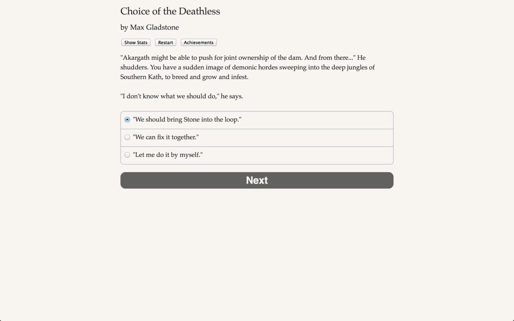Choice of the Deathless screenshot 2