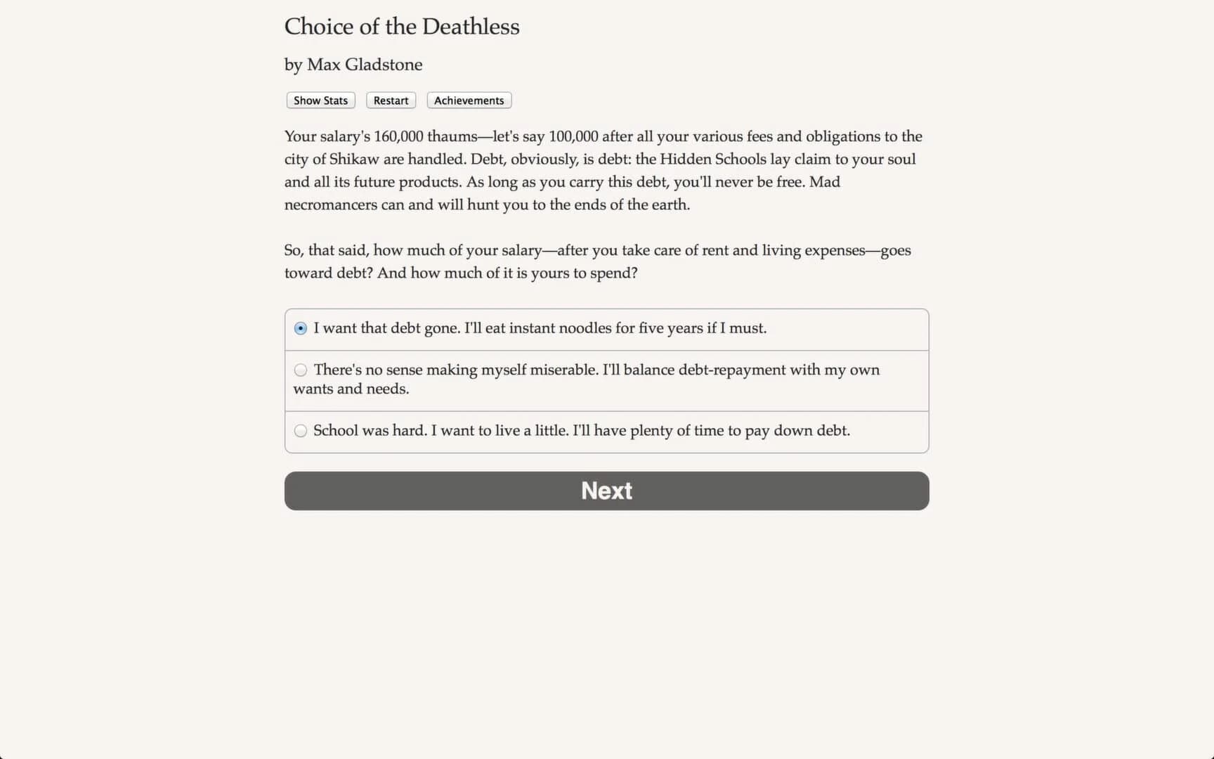 Choice of the Deathless screenshot 3
