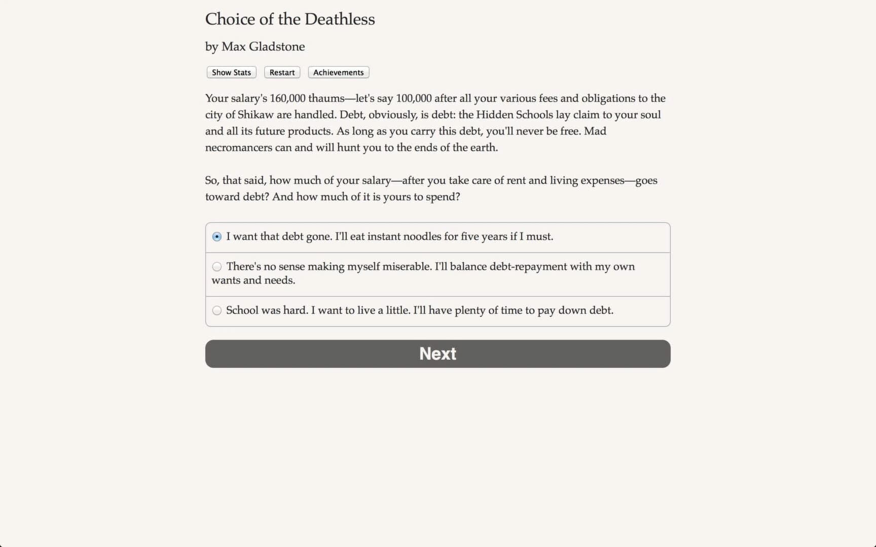 Choice of the Deathless screenshot 3