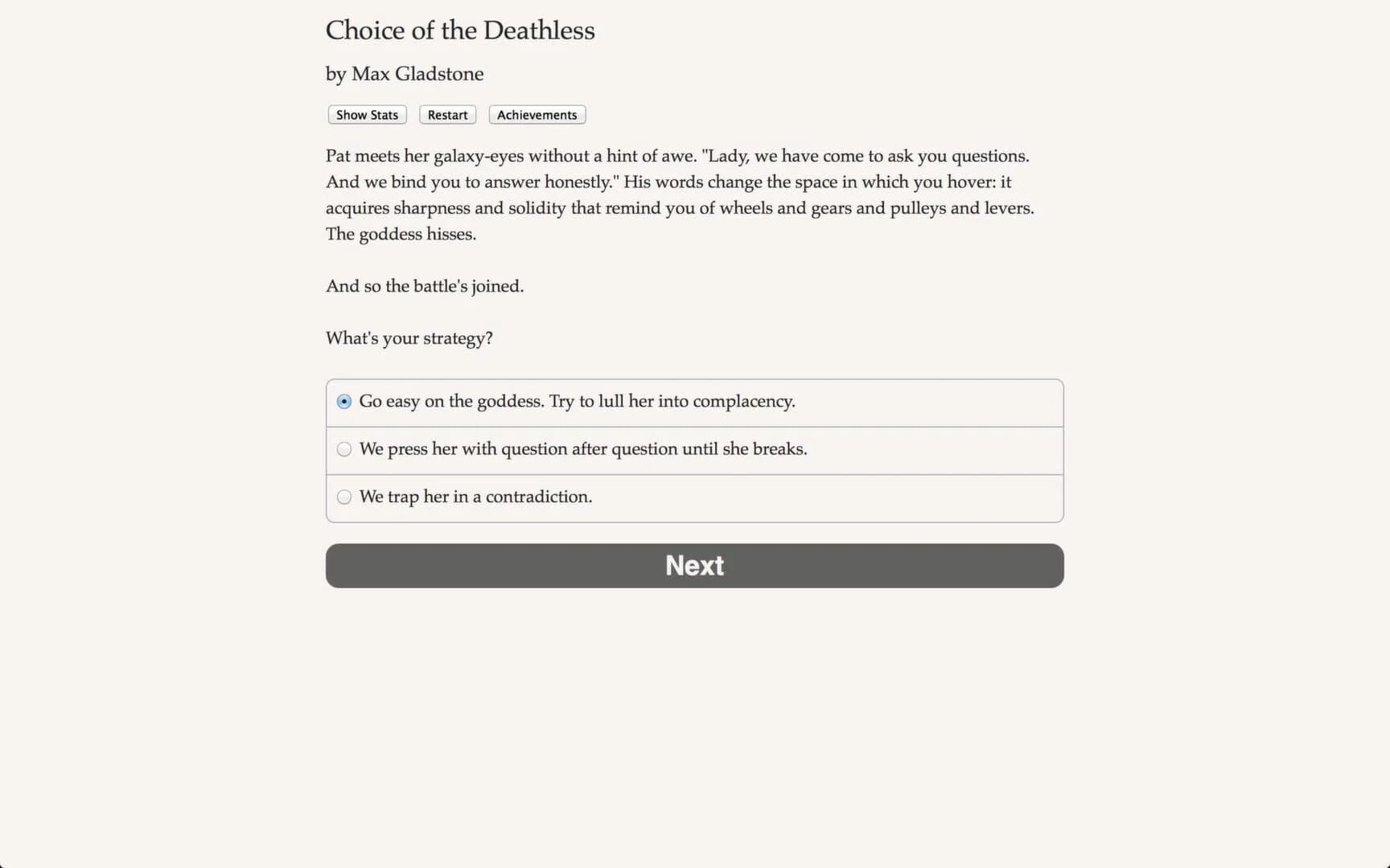 Choice of the Deathless screenshot 4
