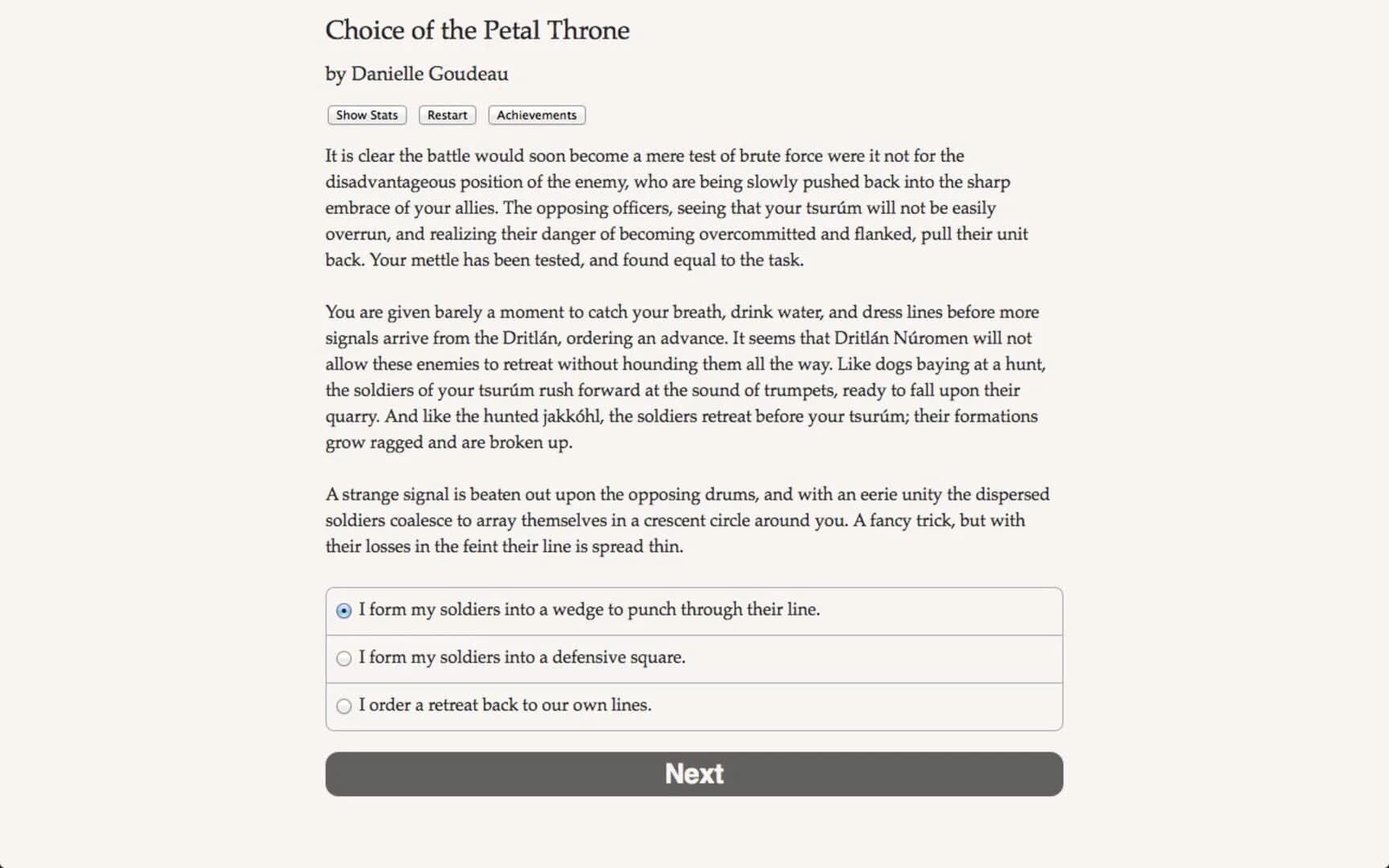 Choice of the Petal Throne screenshot 3