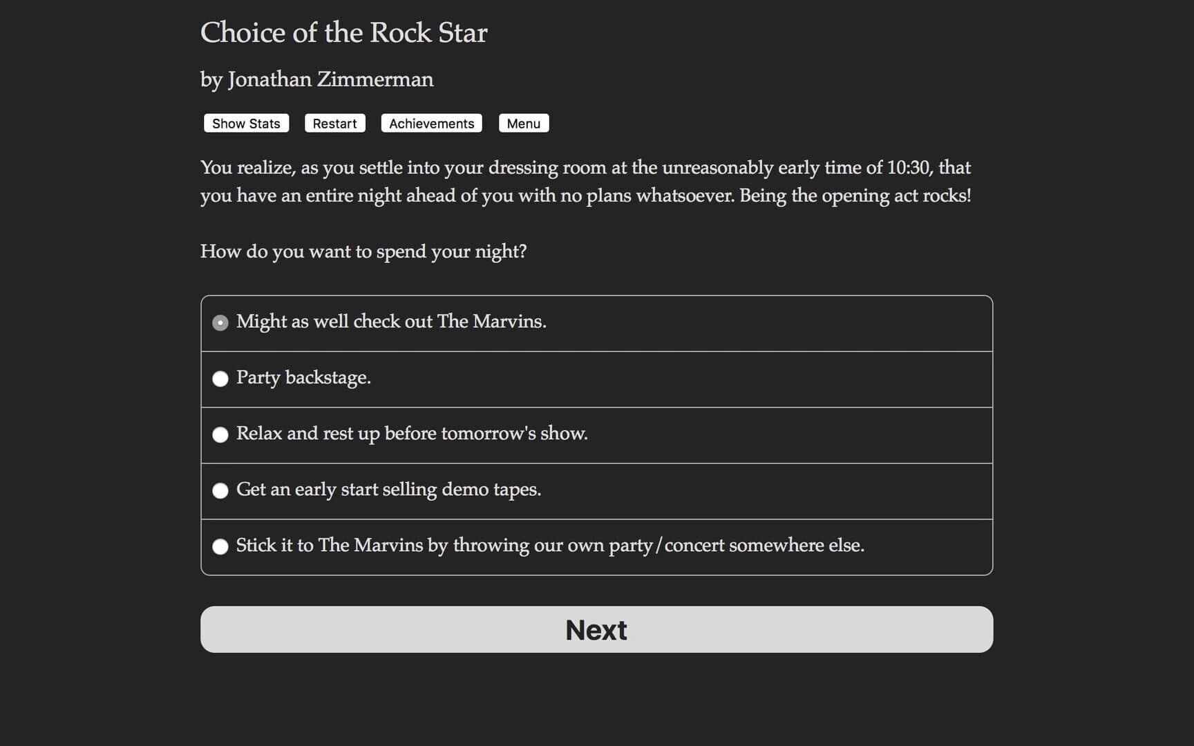 Choice of the Rock Star screenshot 2