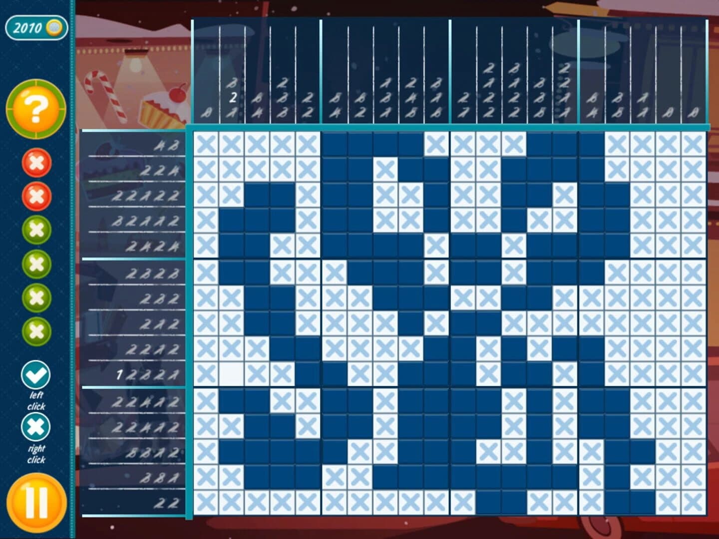 Christmas Griddlers: Journey to Santa screenshot 3