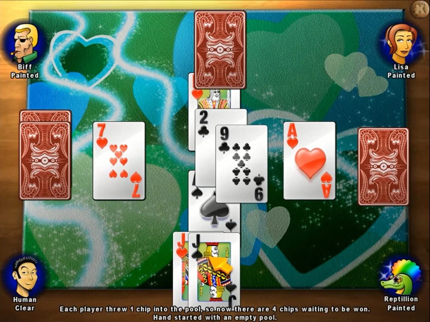 Classic Card Game Hearts screenshot 1