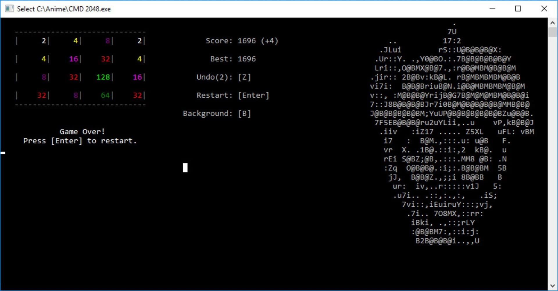CMD 2048 screenshot 4