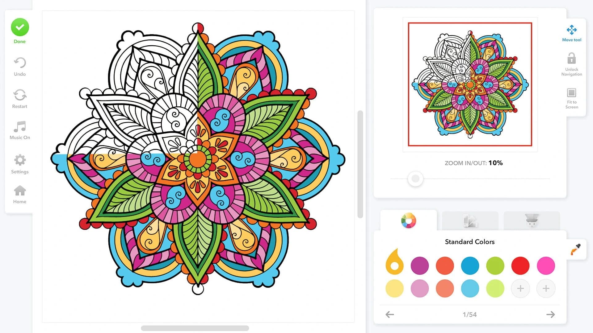 Coloring Book for Adults screenshot 1