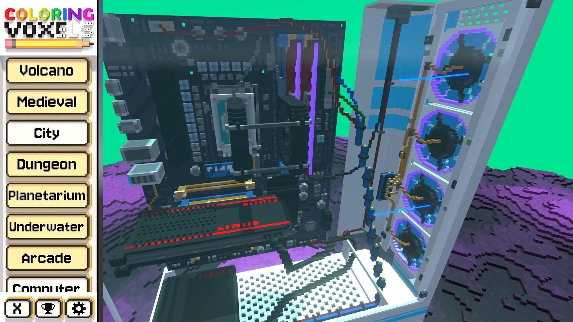 Coloring Voxels: Computer Pack screenshot 5