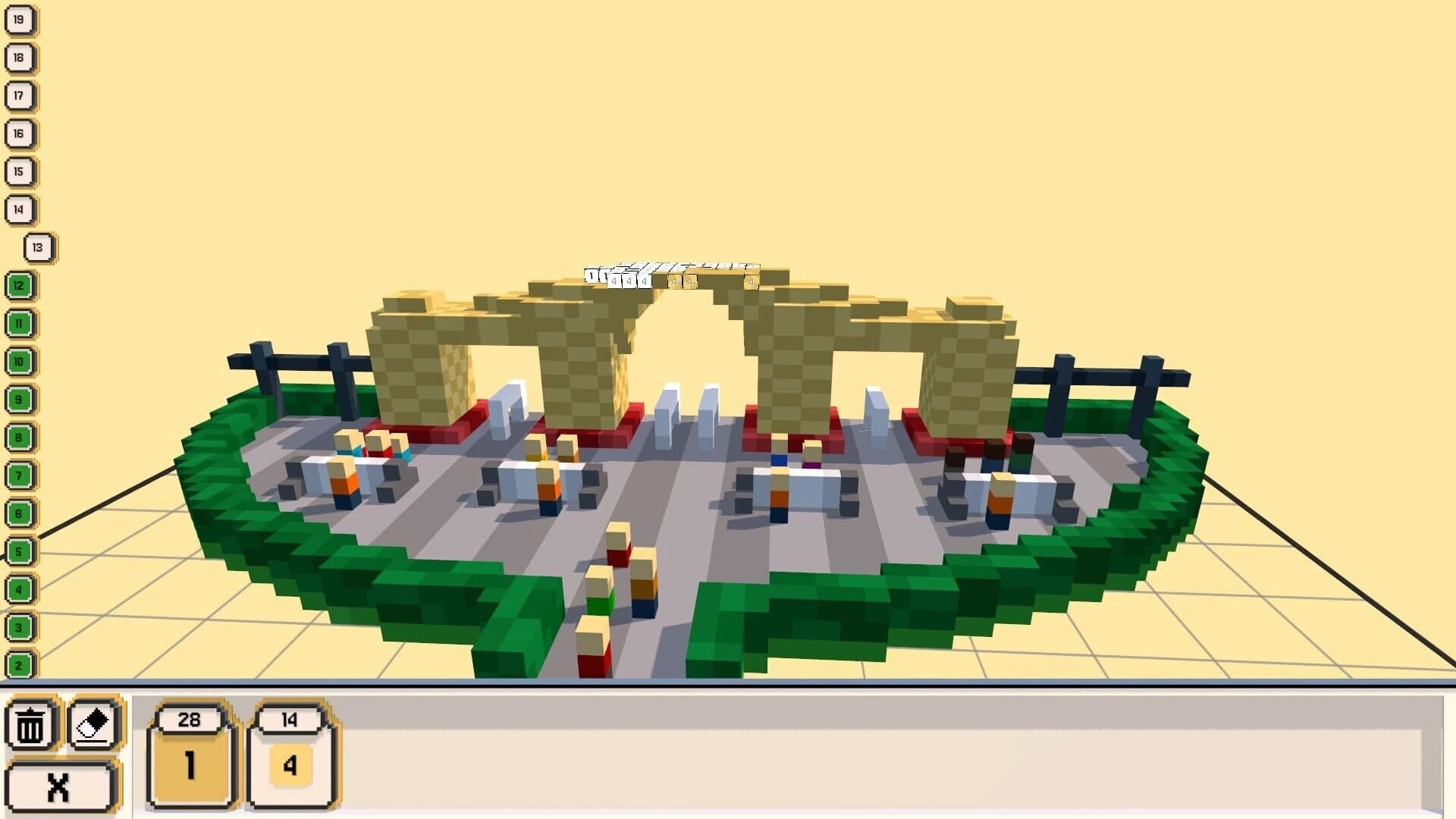 Coloring Voxels: Theme Park Pack screenshot 1