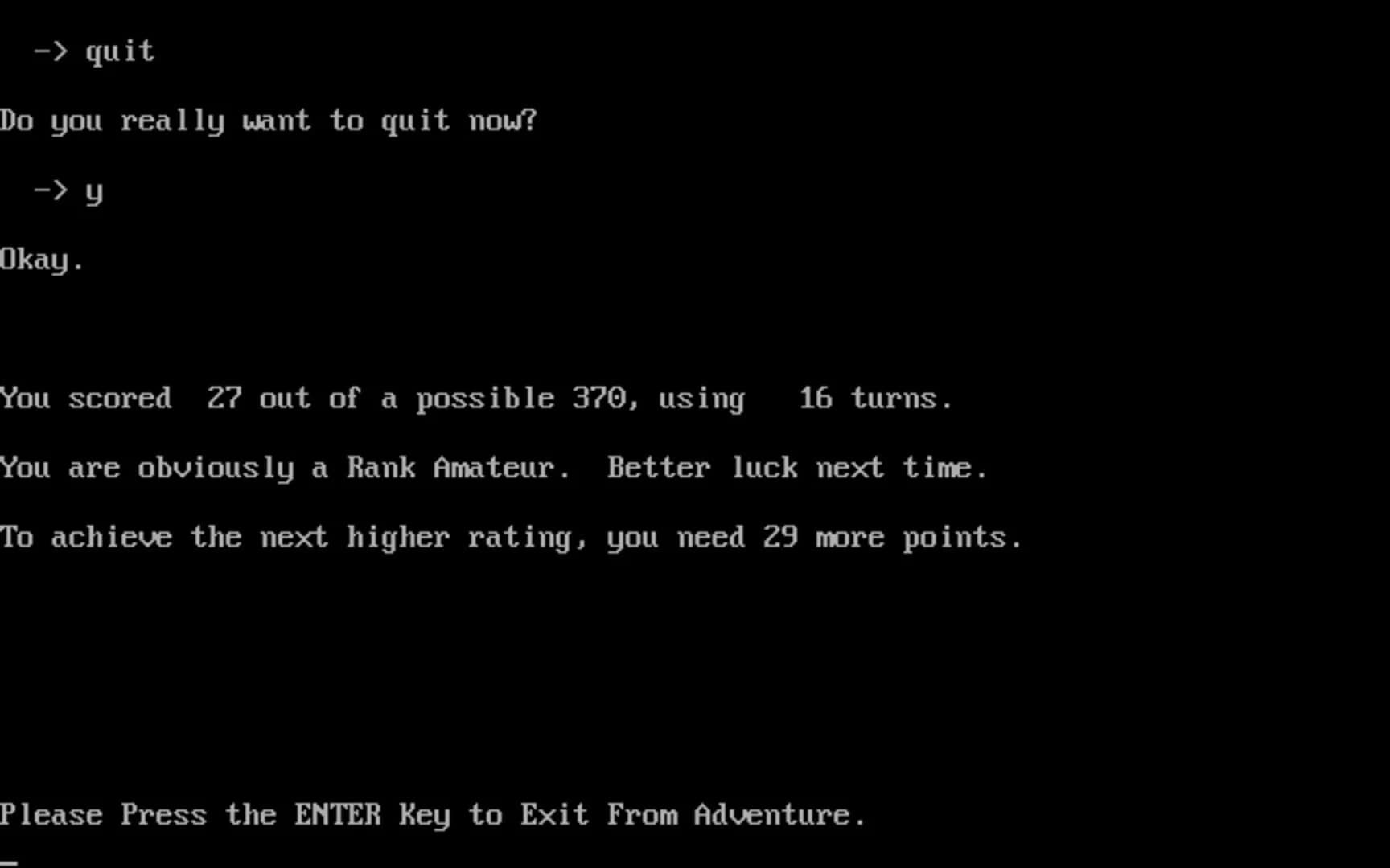 Colossal Cave Adventure screenshot 1