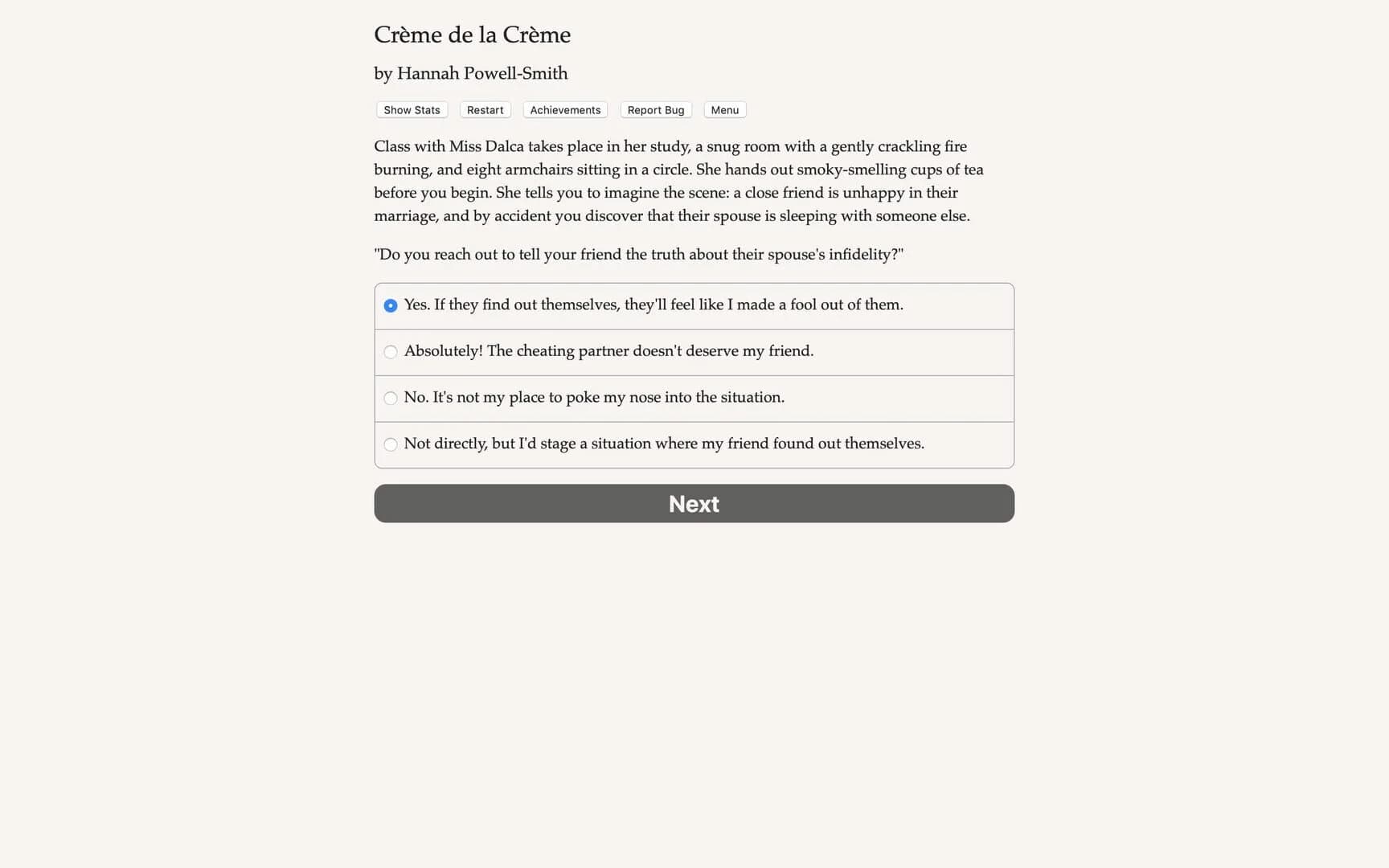 Creme de la Creme screenshot 2