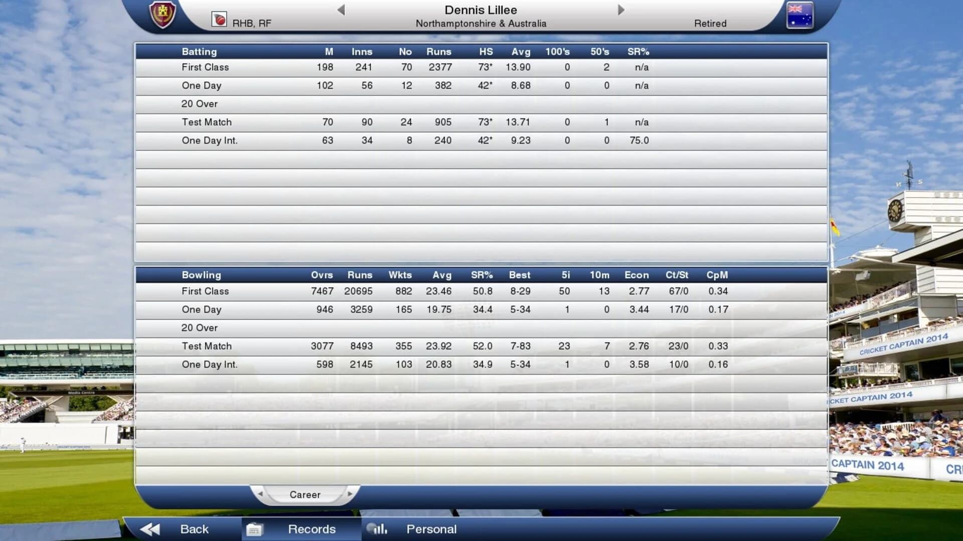 Cricket Captain 2014 screenshot 1