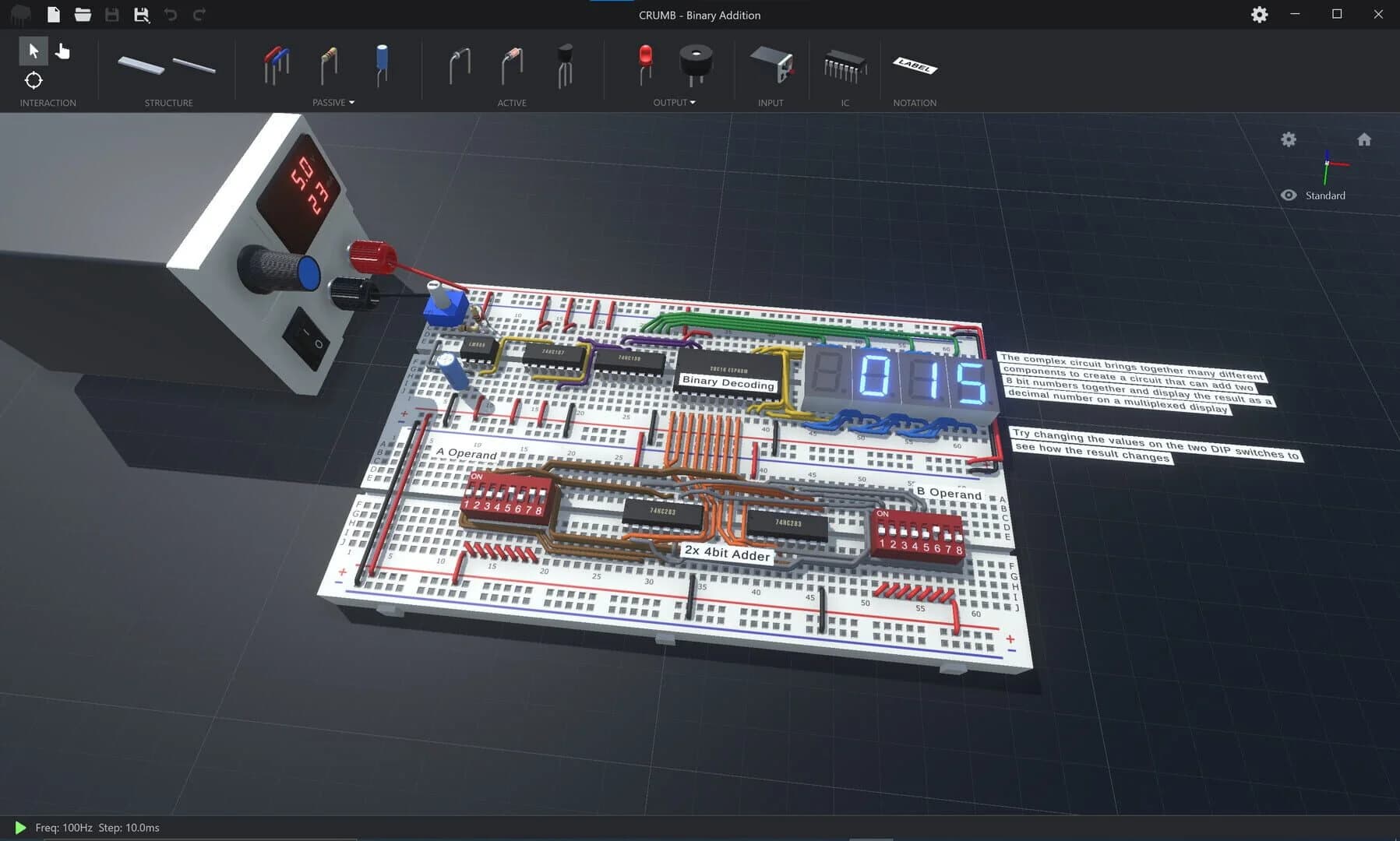 Crumb Circuit Simulator screenshot 2