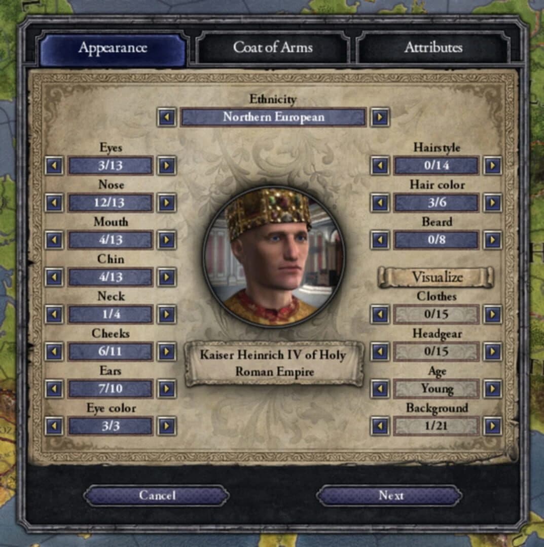 Crusader Kings II: Ruler Designer screenshot 1