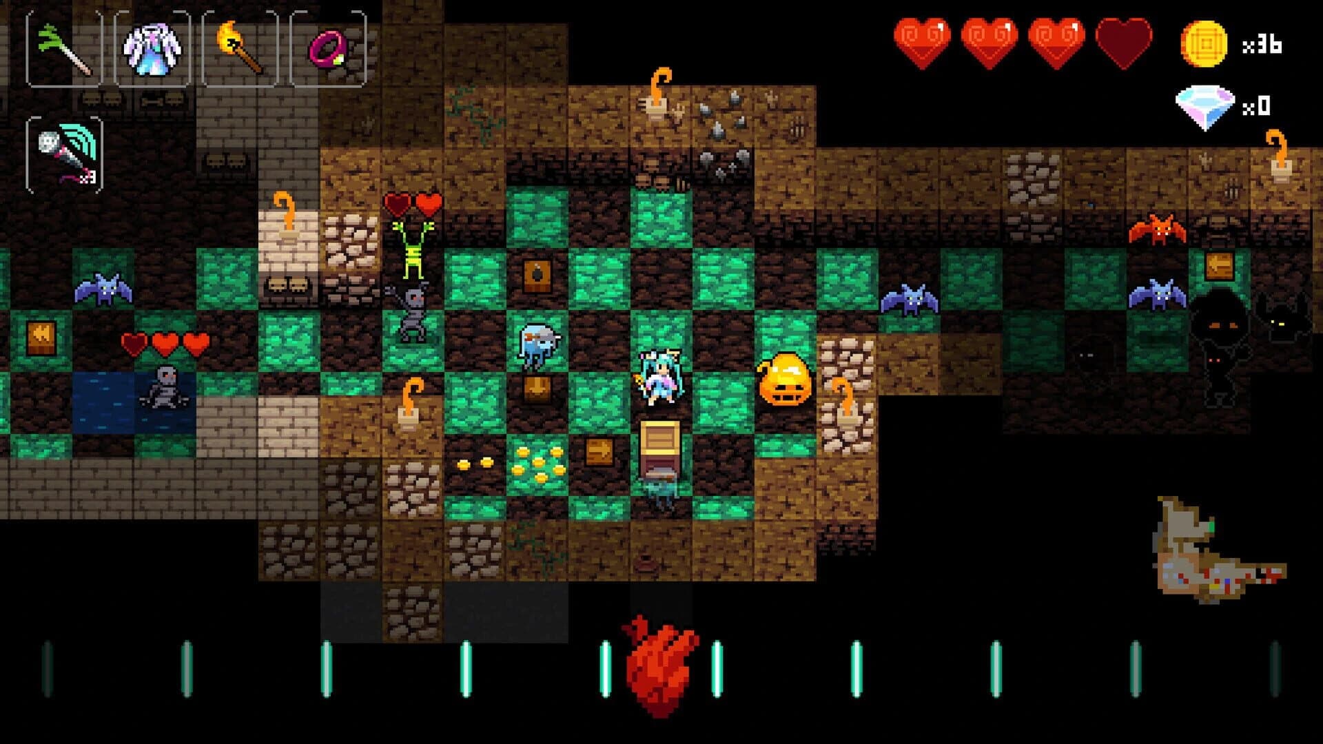 Crypt of the NecroDancer: Hatsune Miku screenshot 4
