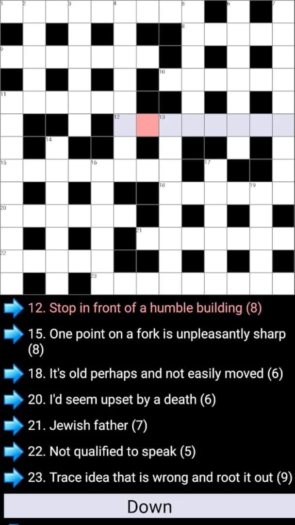 Cryptic Crosswords screenshot 1