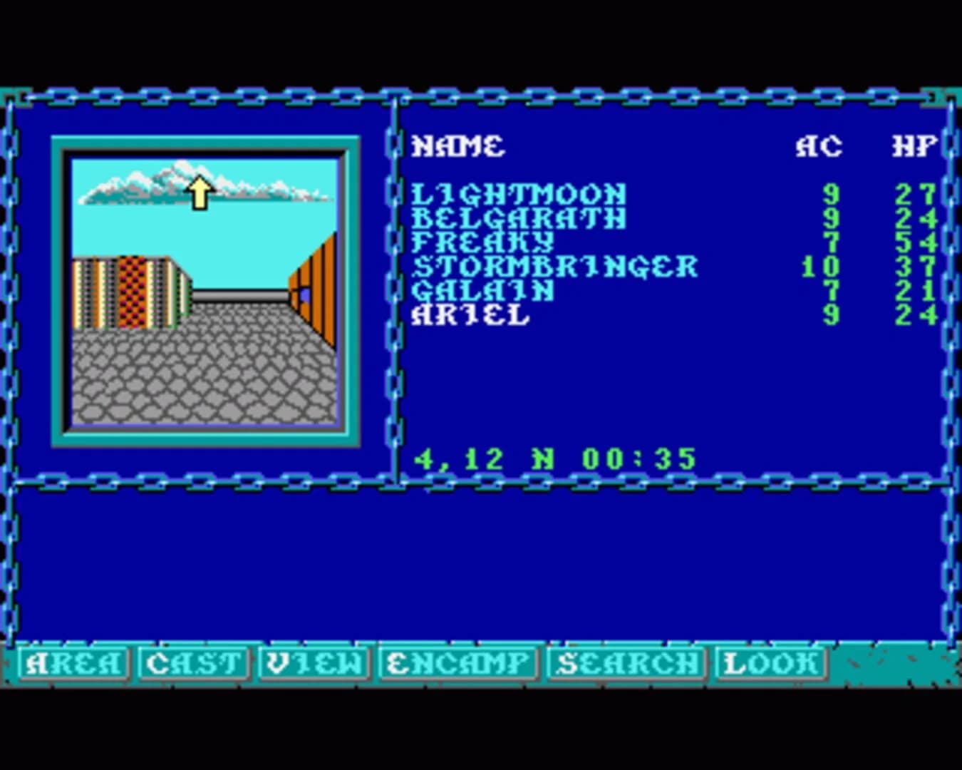 Curse of the Azure Bonds screenshot 1