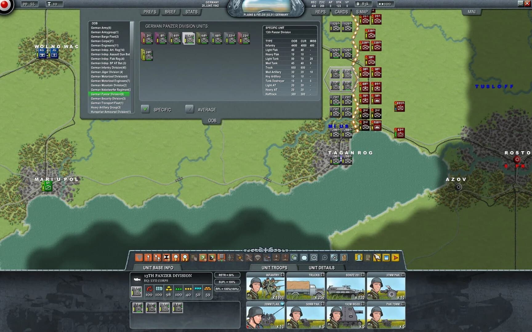 Decisive Campaigns: Case Blue screenshot 3