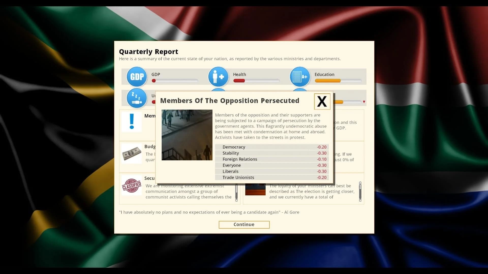 Democracy 3 Africa screenshot 3