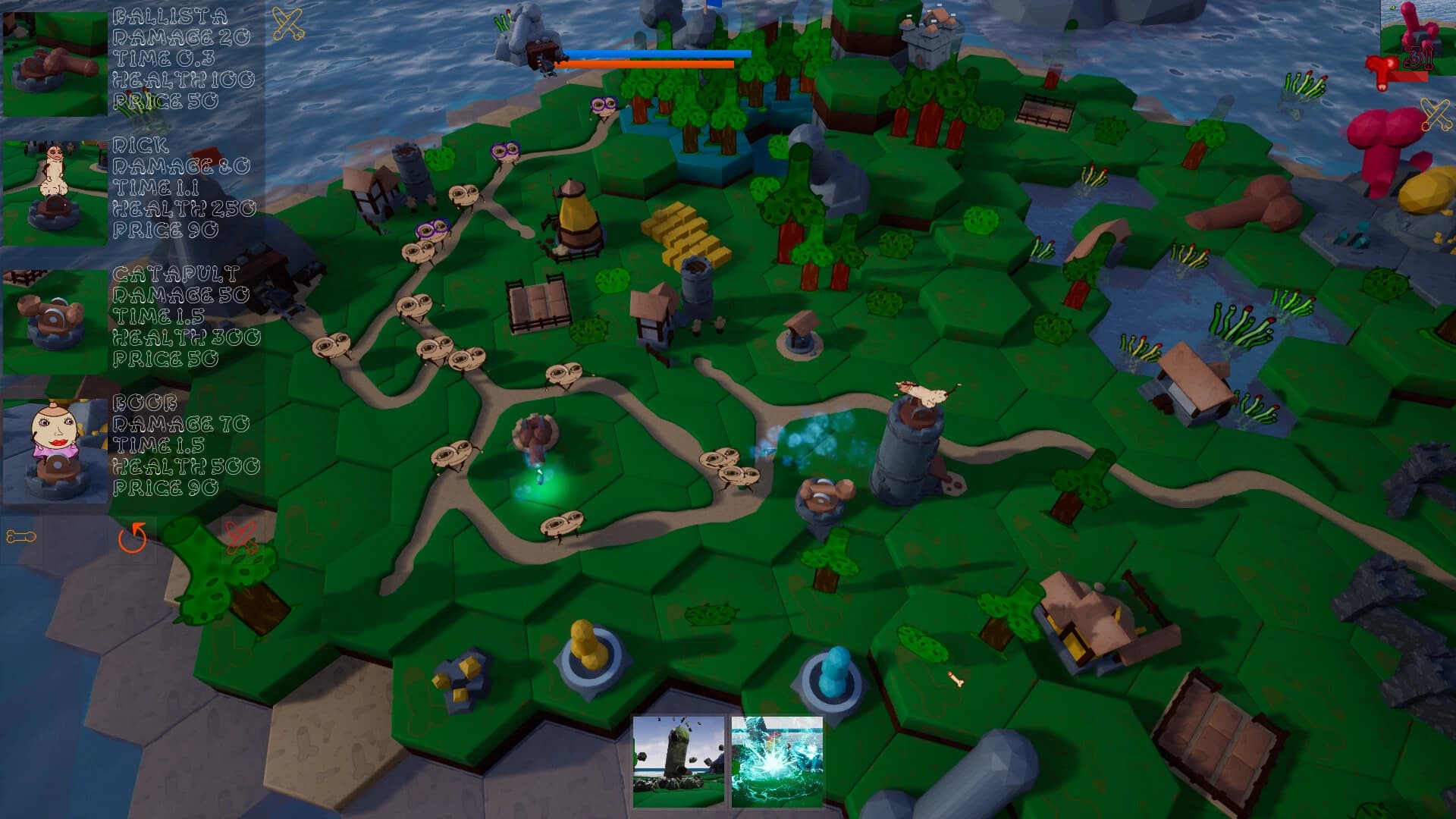 Dickland: Tower Defense screenshot 1