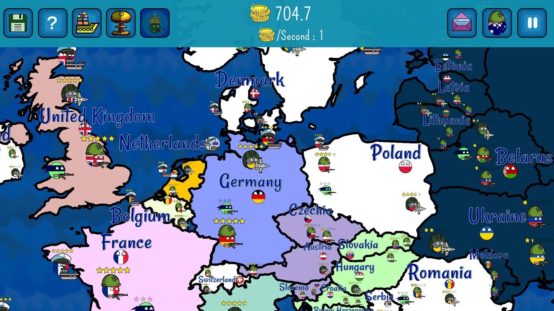 Dictators:No Peace Countryballs screenshot 1
