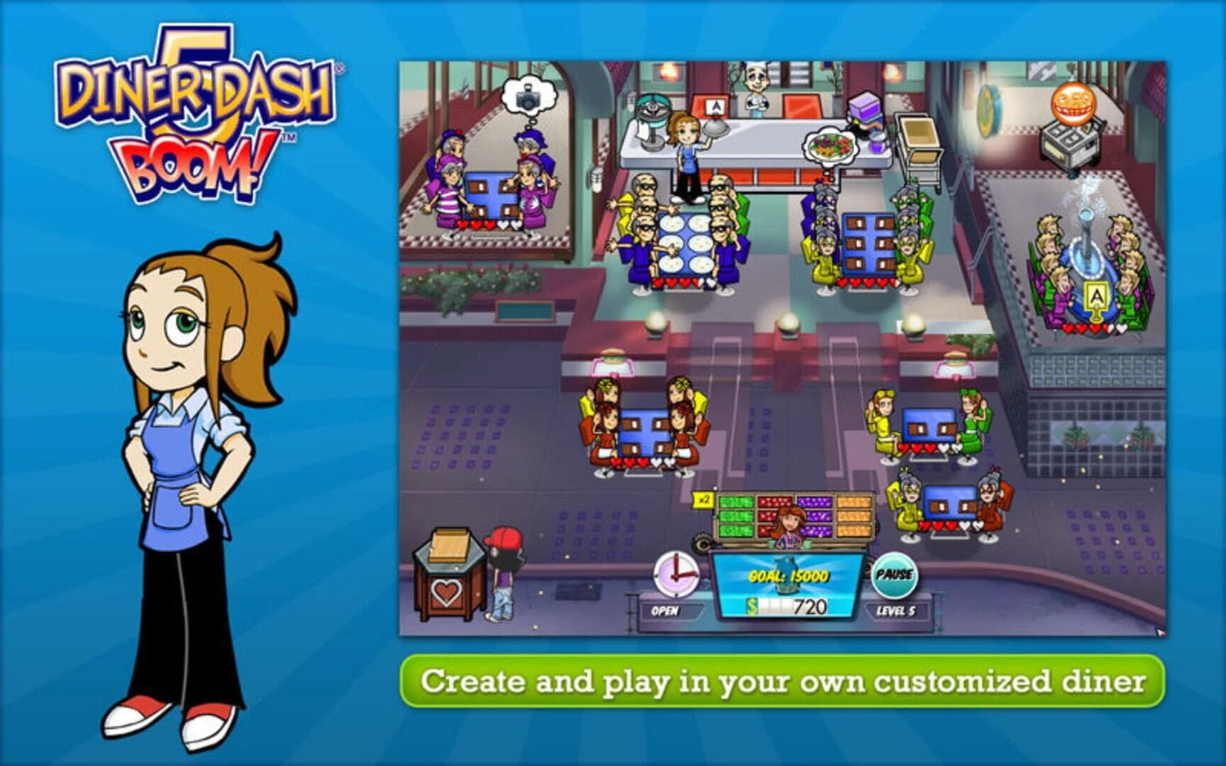 Diner Dash 5: Boom! screenshot 2
