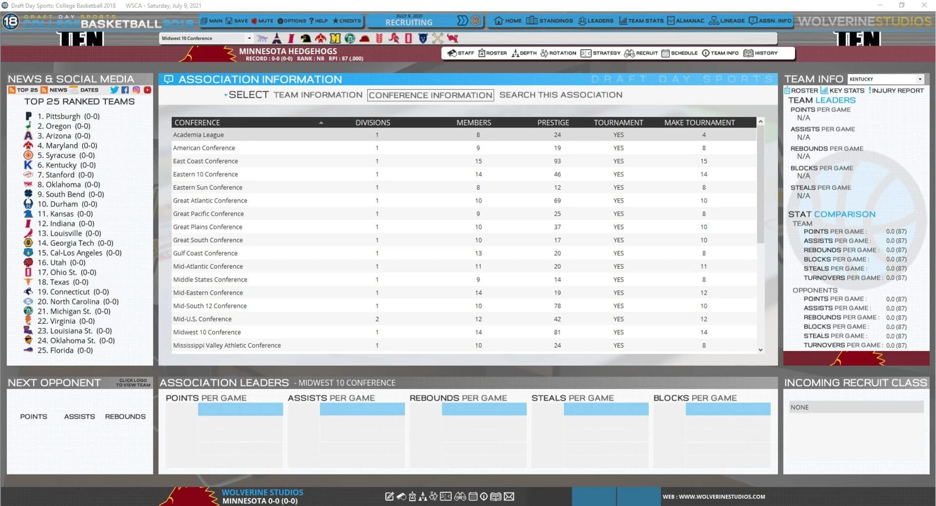 Draft Day Sports: College Basketball 2018 screenshot 5