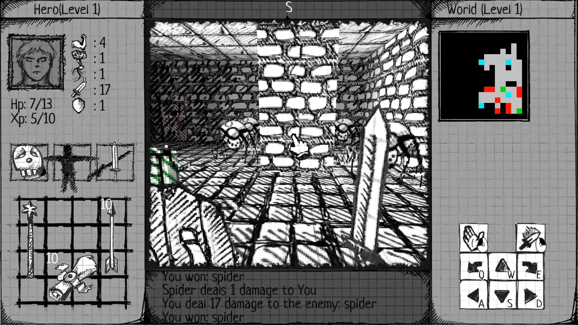 Drawngeon: Dungeons of Ink and Paper screenshot 2