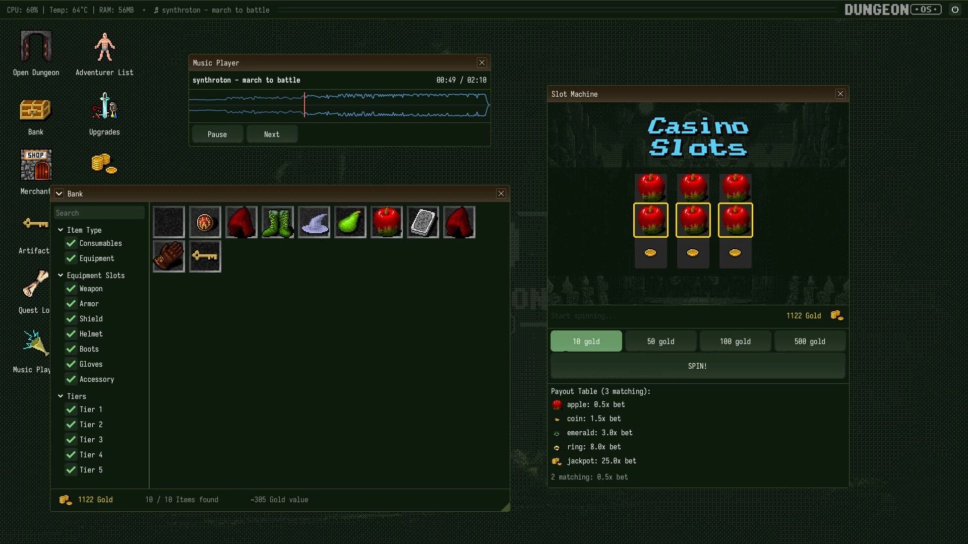 DungeonOS screenshot 4