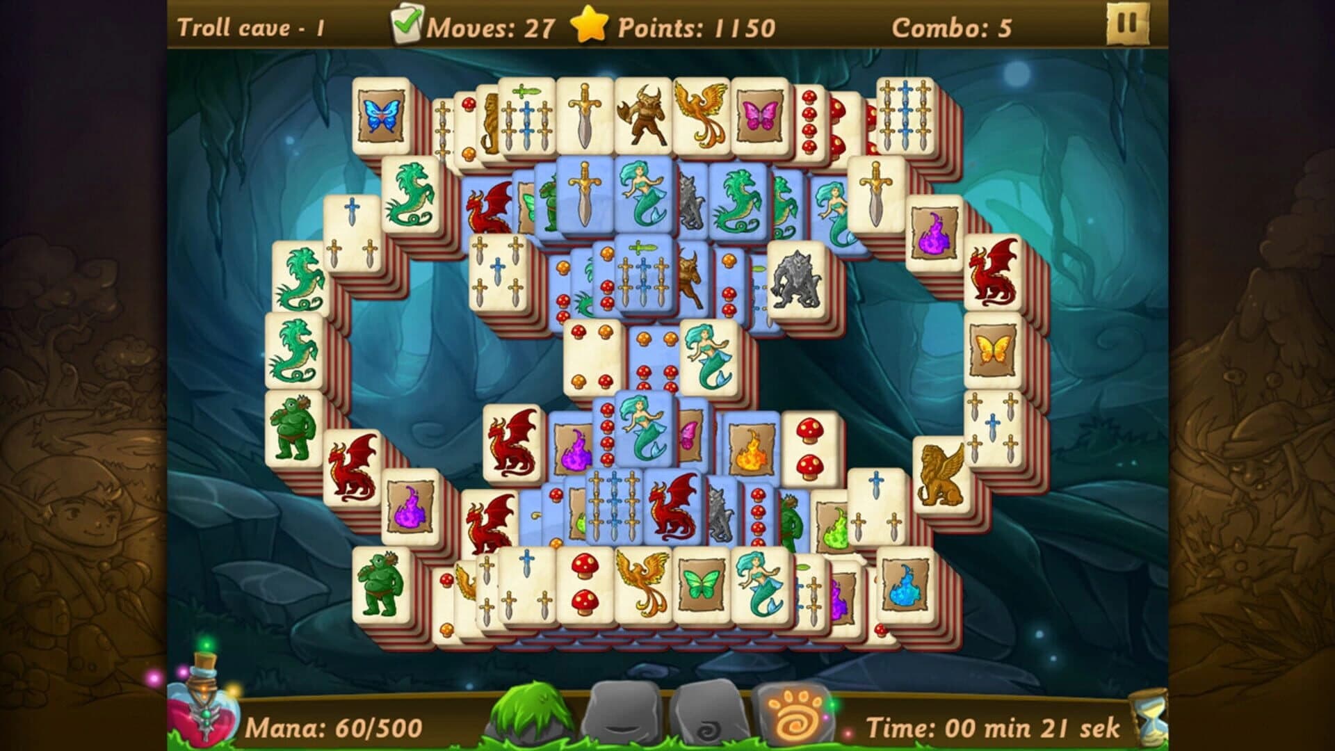 Elves vs. Goblins Mahjongg World screenshot 2