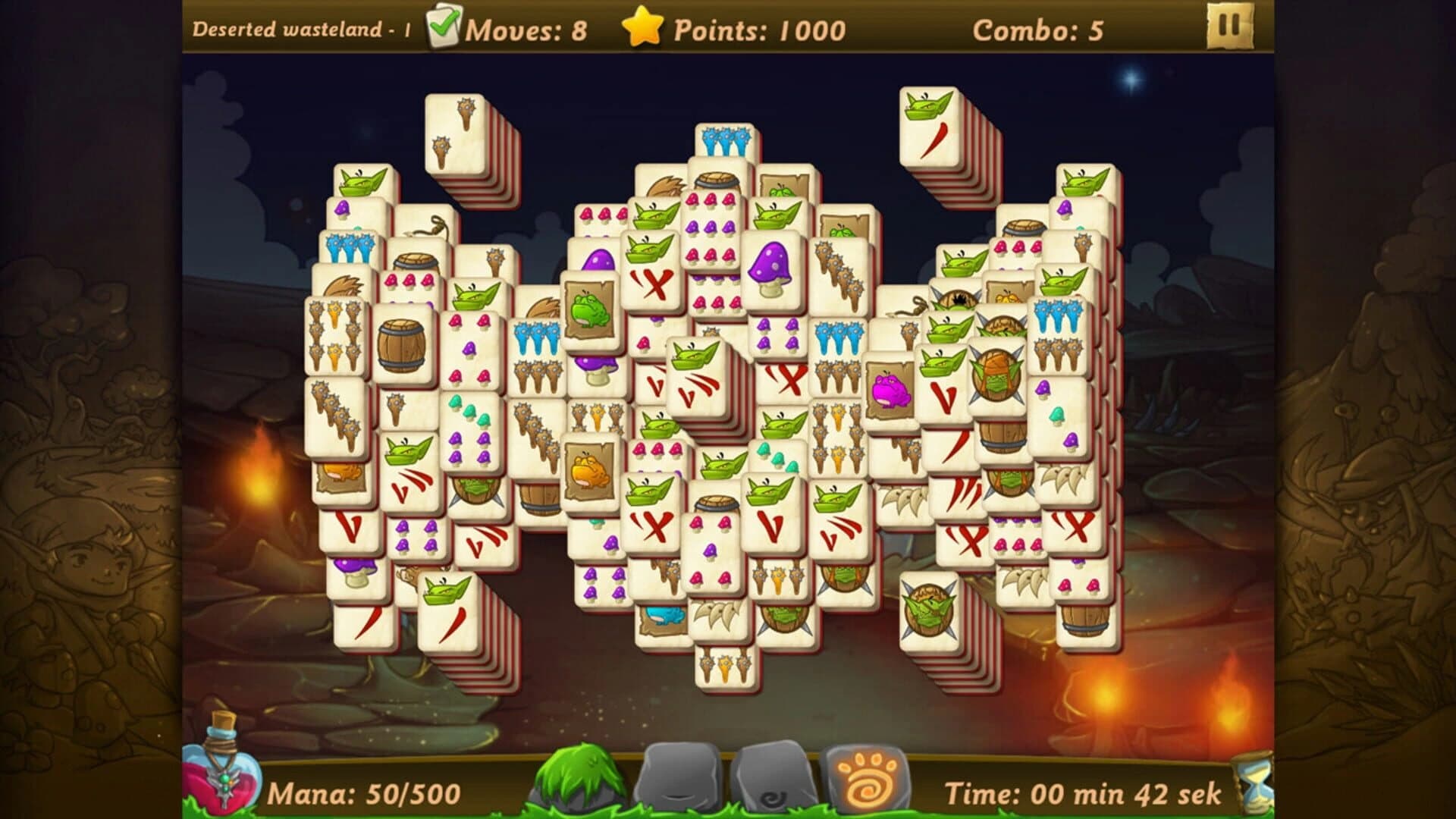 Elves vs. Goblins Mahjongg World screenshot 1
