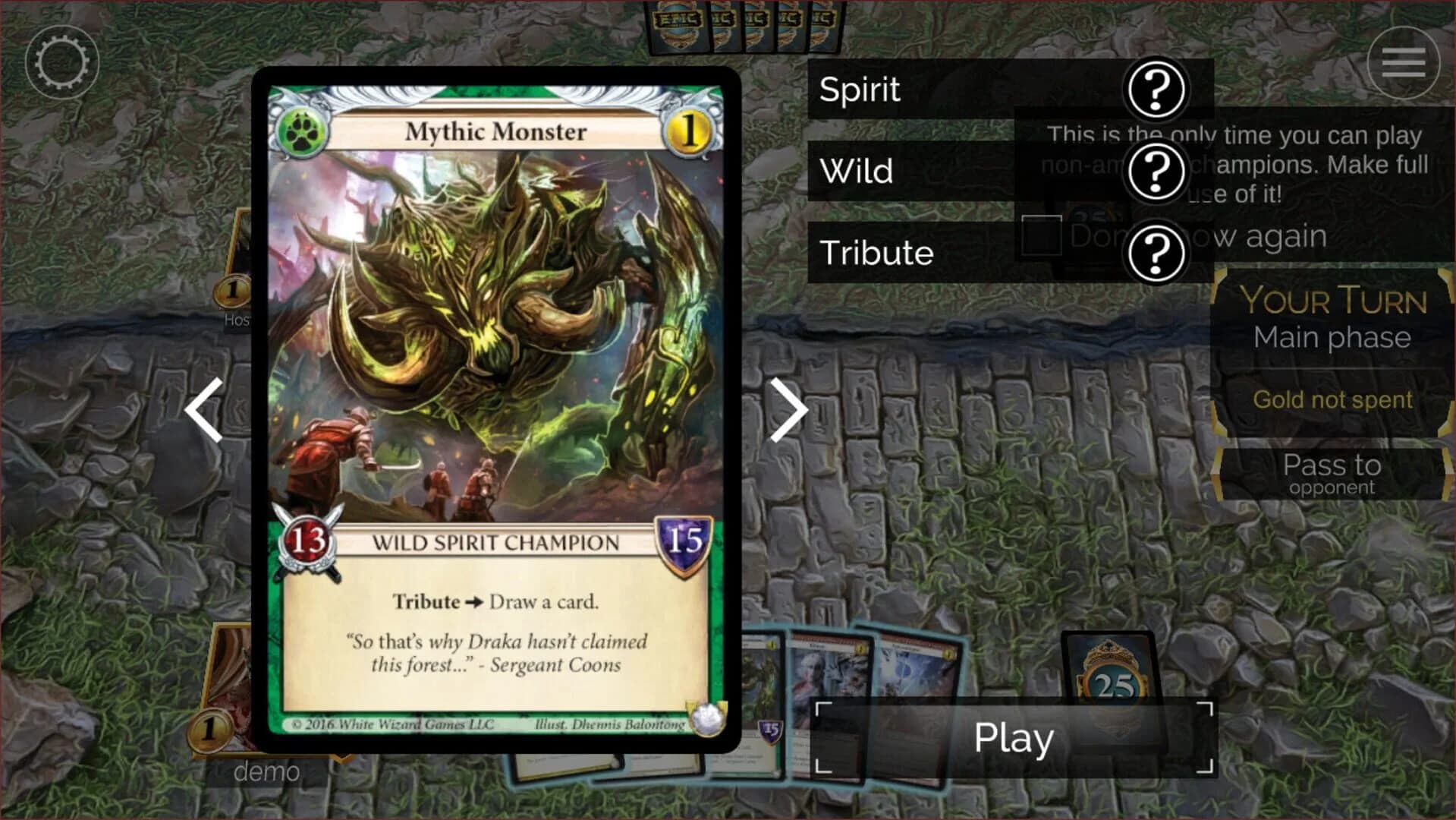 Epic Card Game screenshot 1