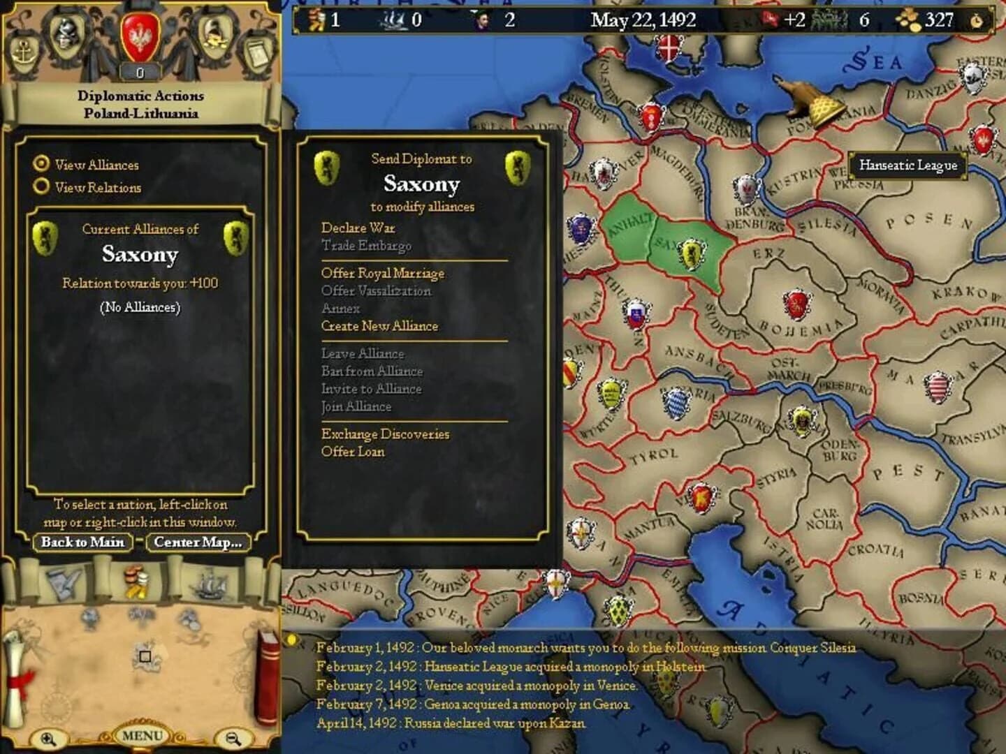 Europa Universalis screenshot 1