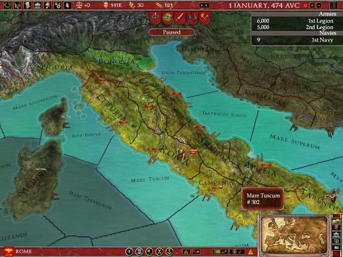 Europa Universalis: Rome - Gold Edition screenshot 5