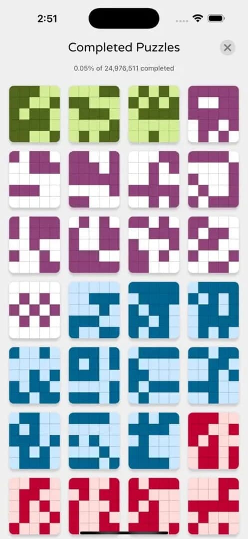 Every 5x5 Nonogram screenshot 1