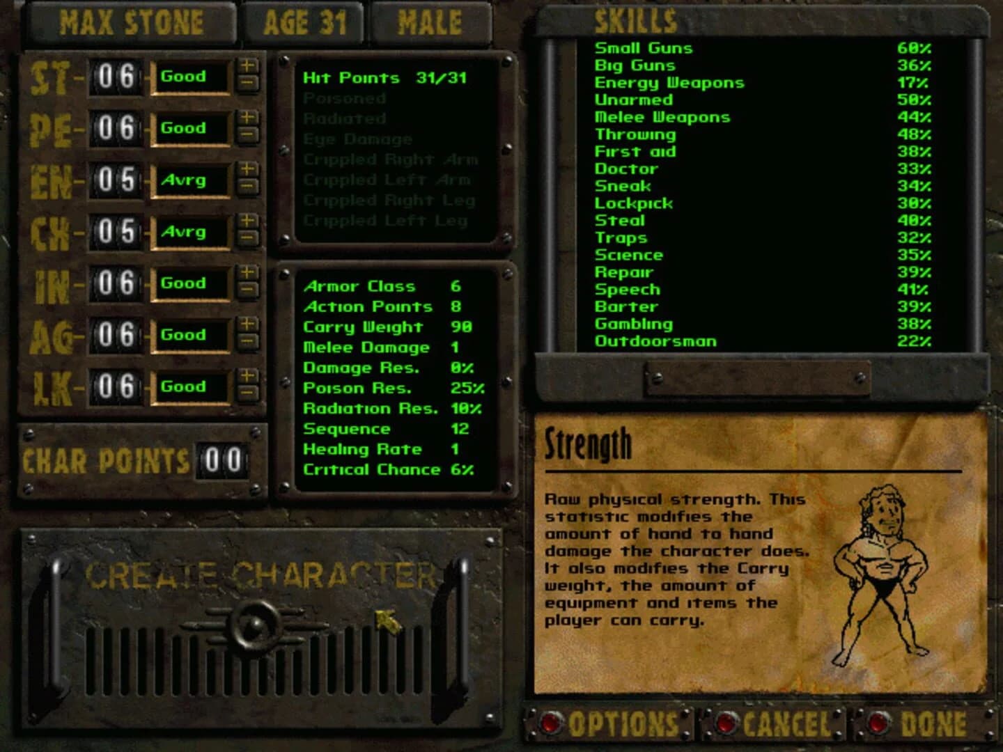 Fallout: A Post Nuclear Role Playing Game screenshot 1